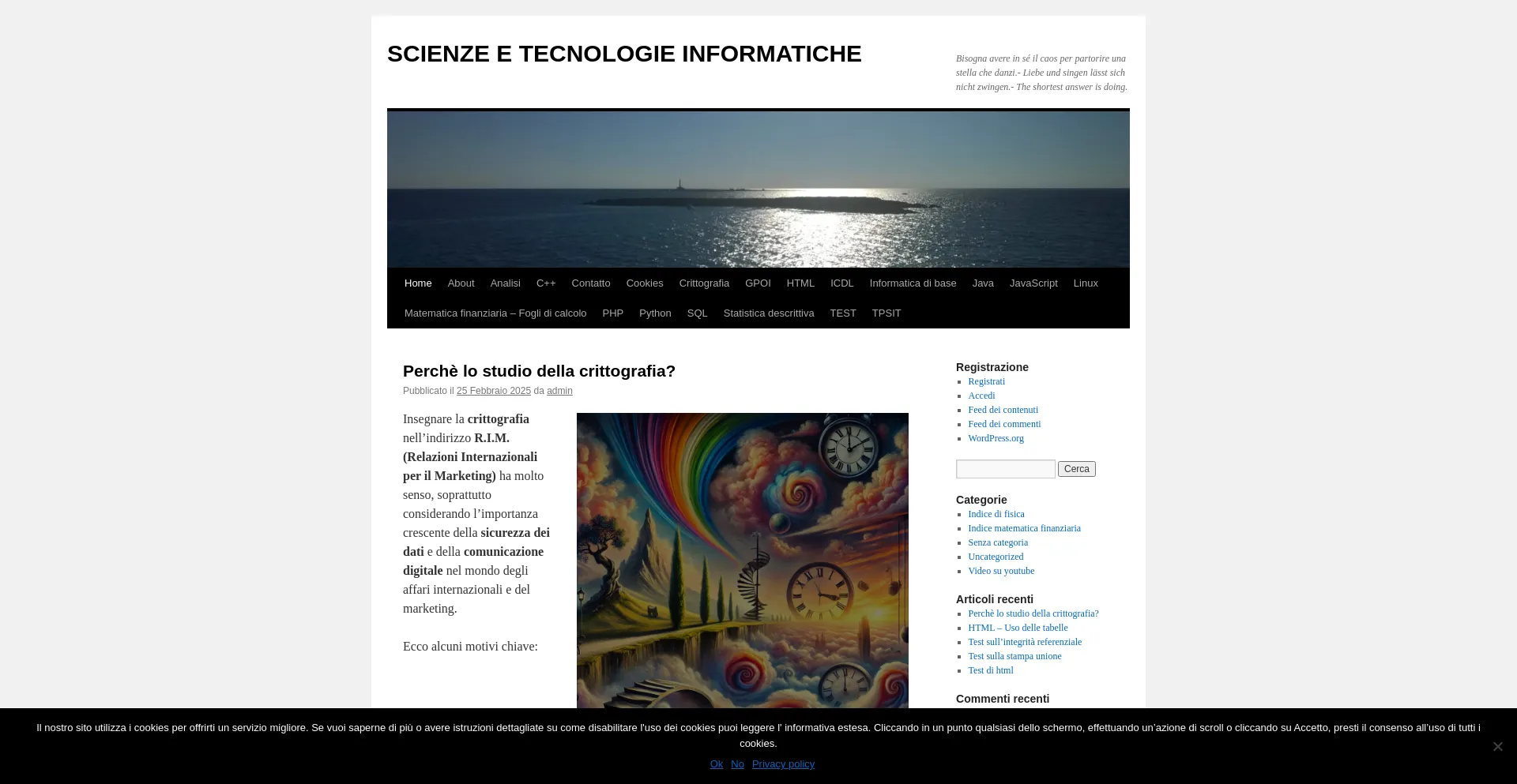 Website screenshot of Whymatematica.com