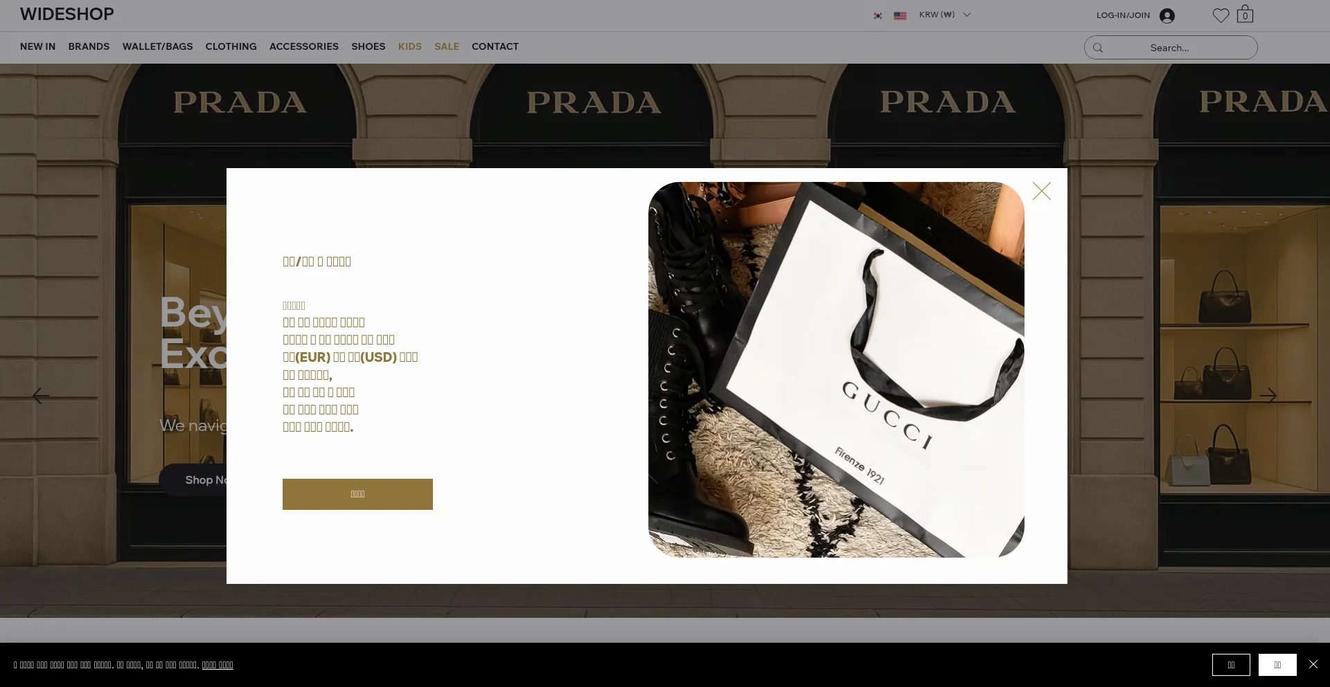 Website screenshot of Wideshopde.com