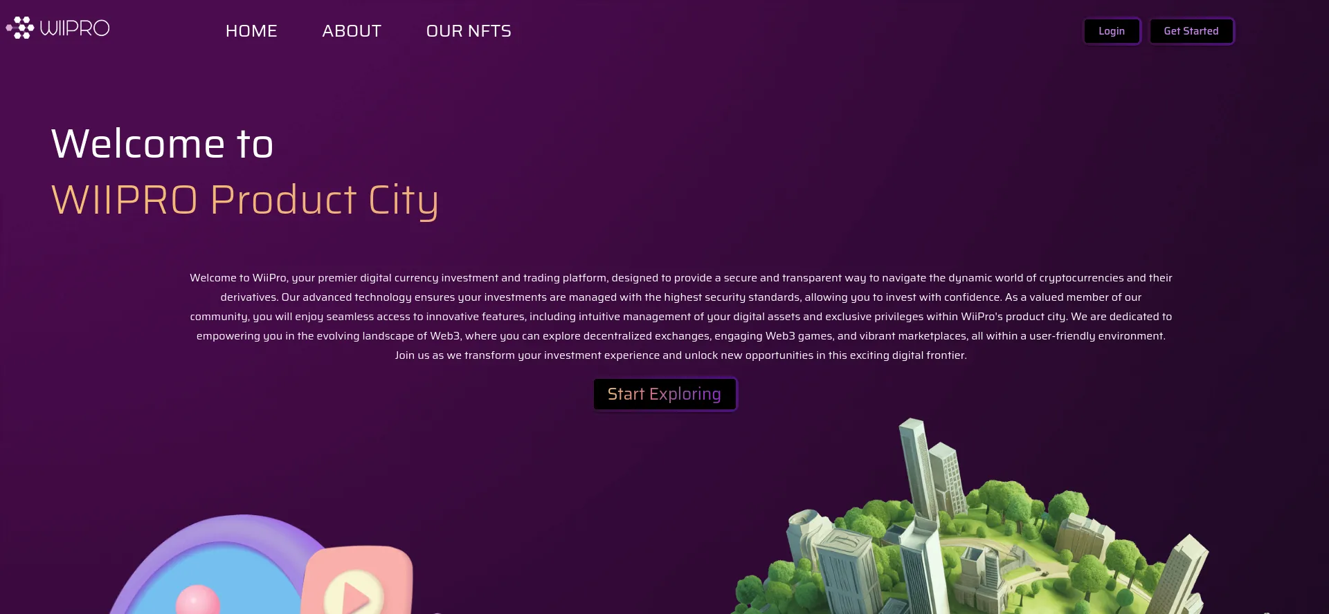 Website screenshot of Wiiproproductcity.com