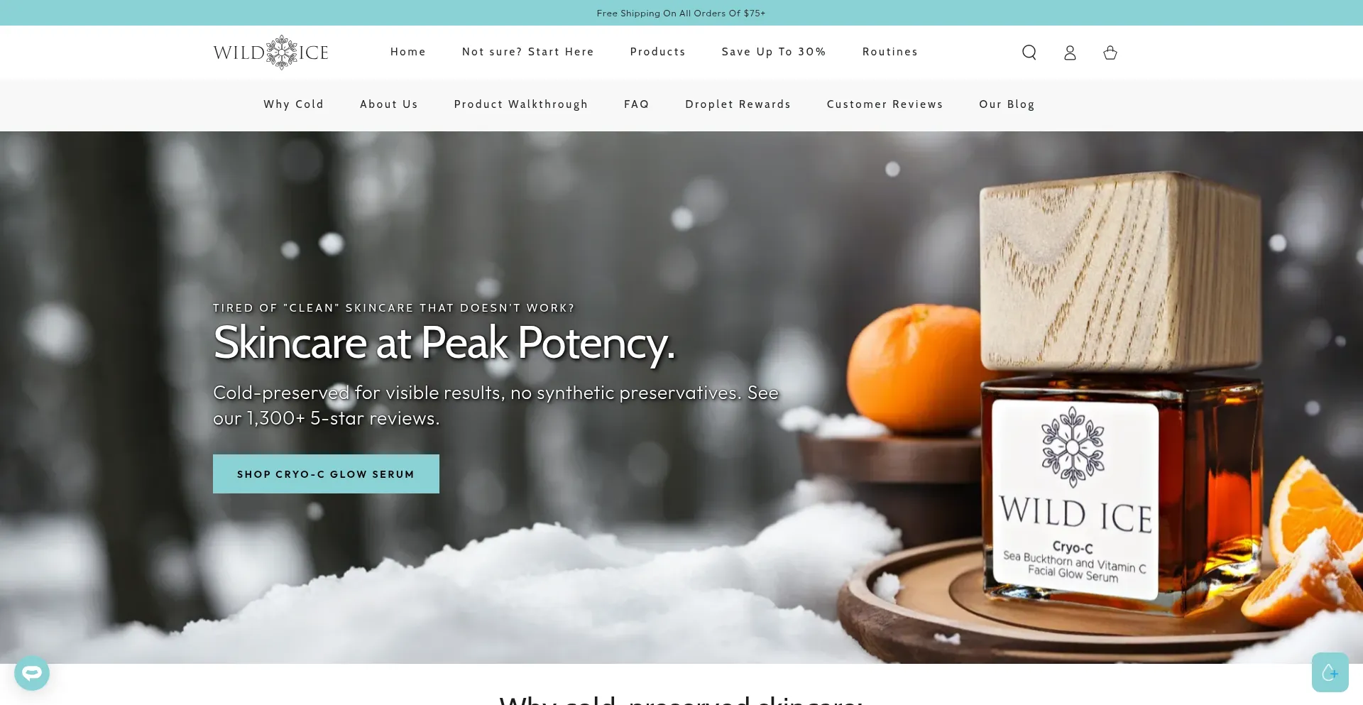 Wildicebotanicals.com Screenshot