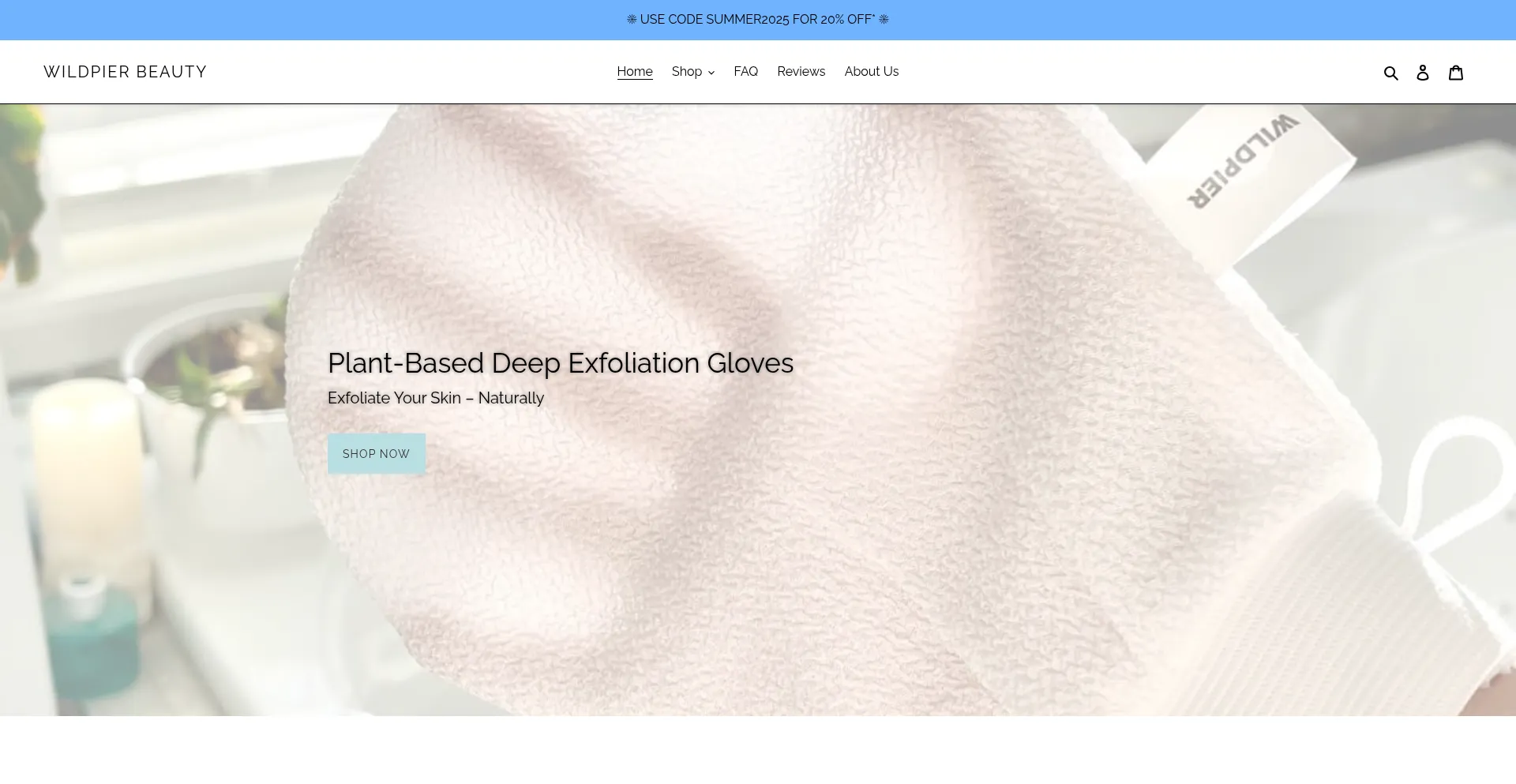 Website screenshot of Wildpier.com