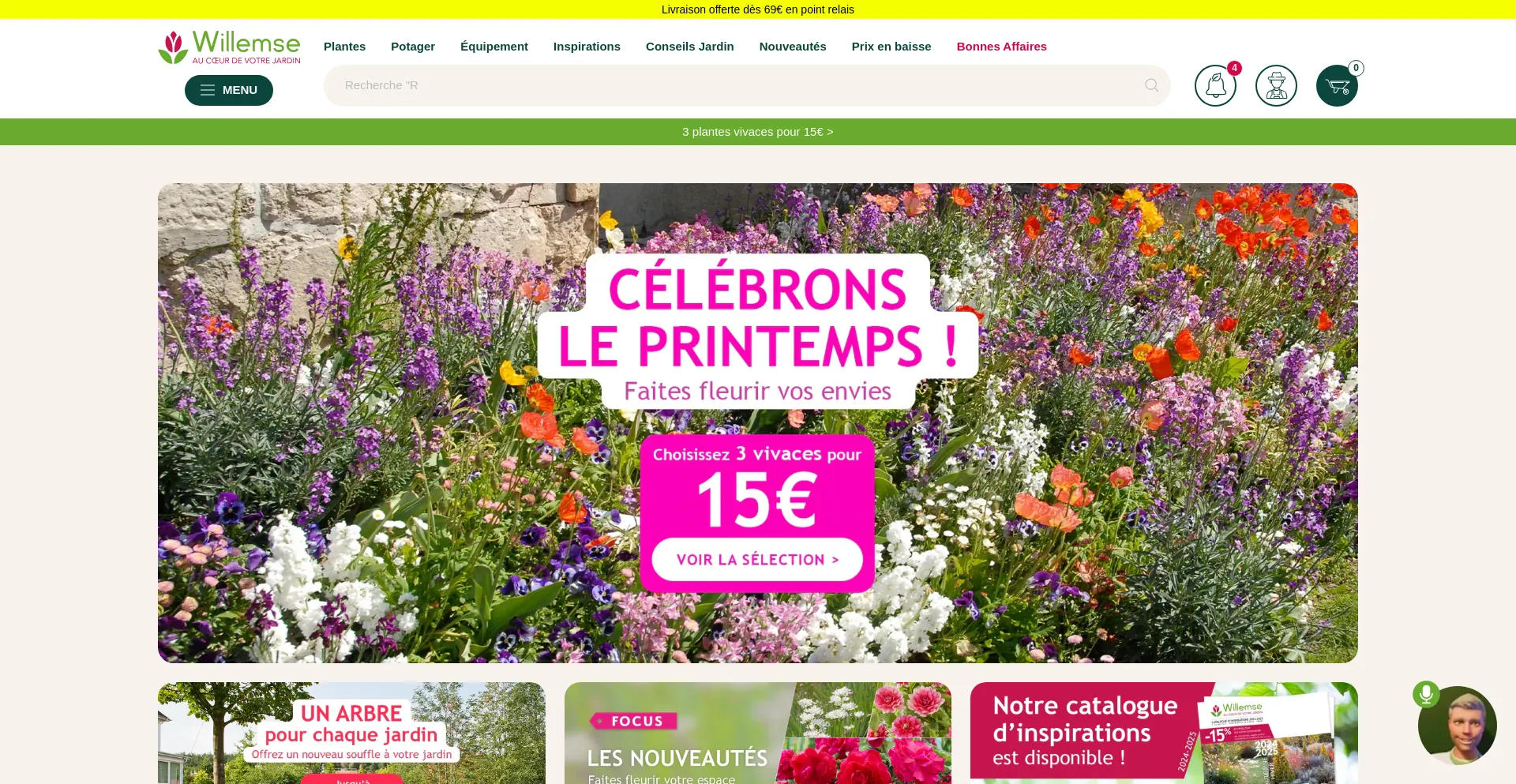 Website screenshot of Willemsefrance.fr
