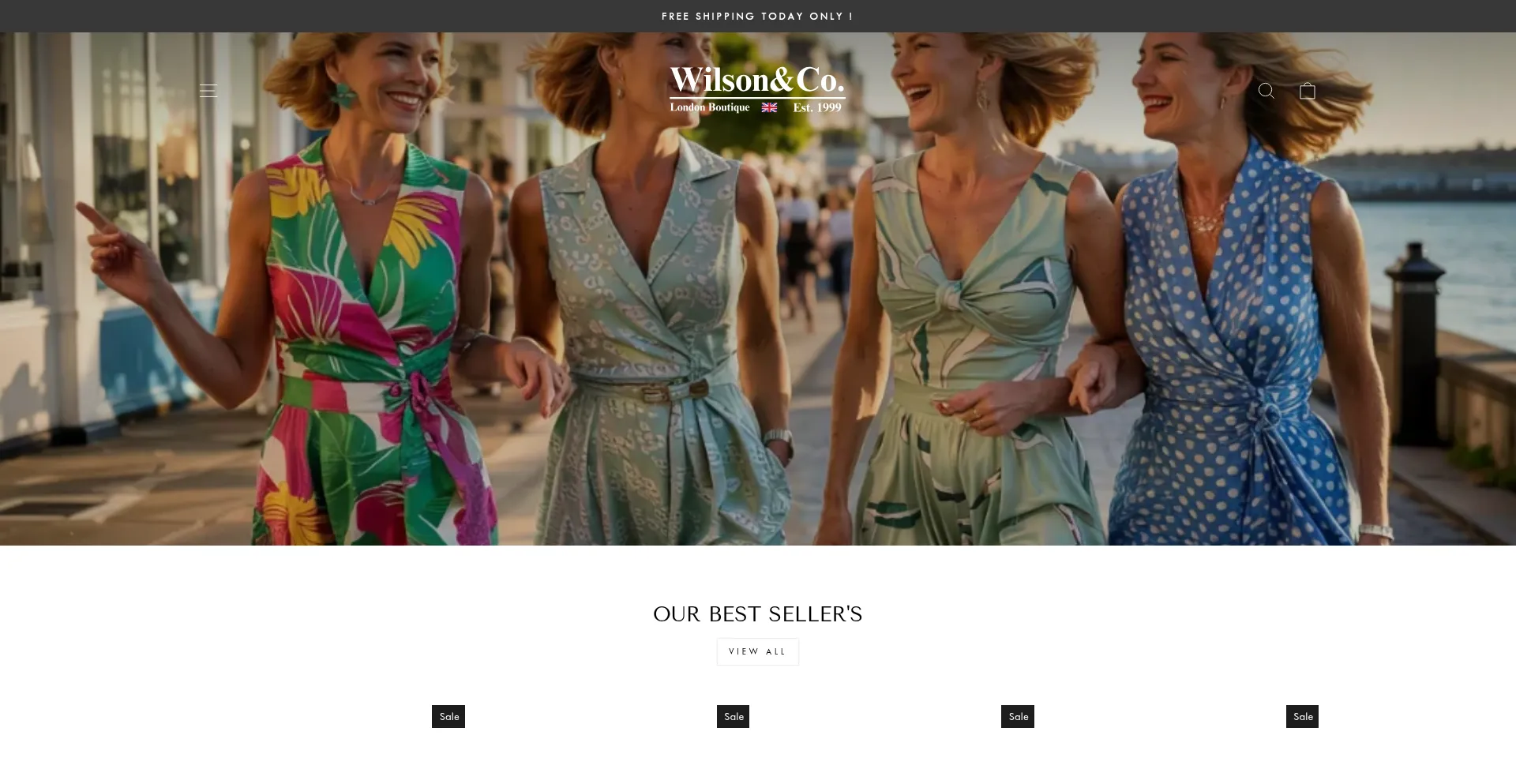 Website screenshot of Wilsonandco-london.com