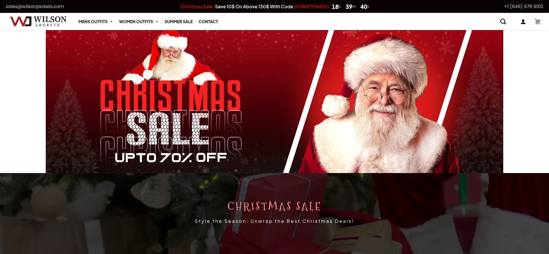 Wilsonjackets.com Screenshot