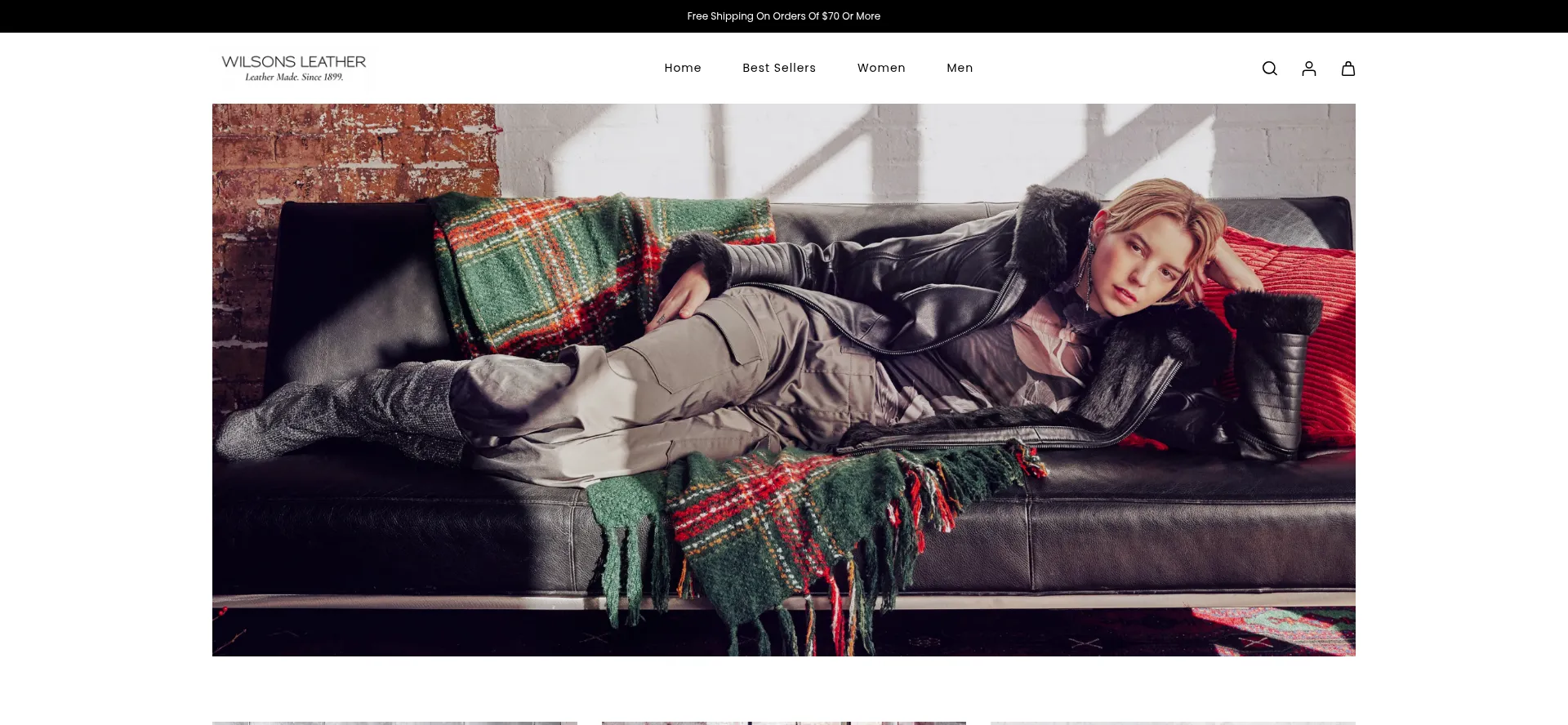 Website screenshot of Wilsonsleatherus.com