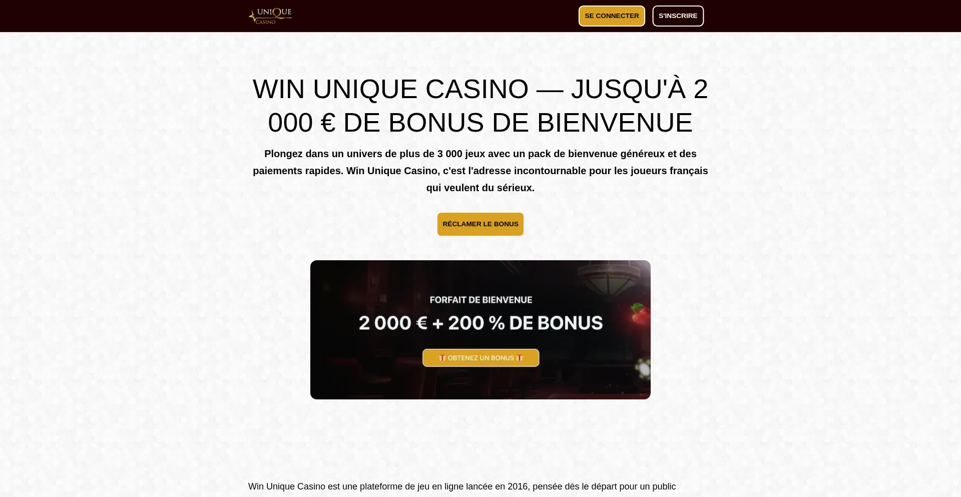 Win7uniquecasino.com