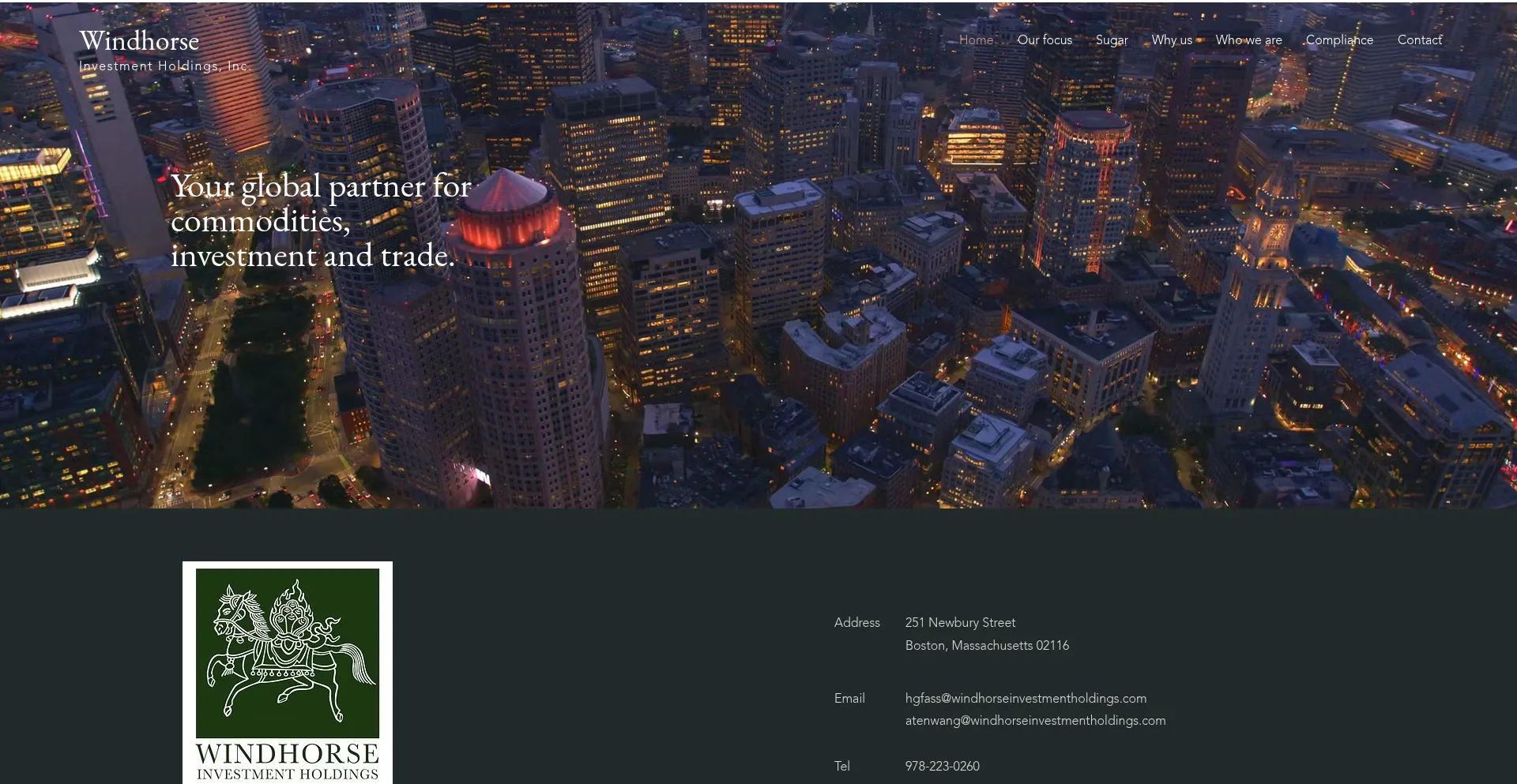 Windhorseinvestmentholdings.com Screenshot