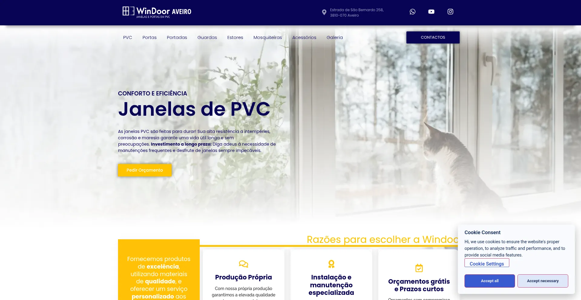 Windooraveiro.pt Screenshot