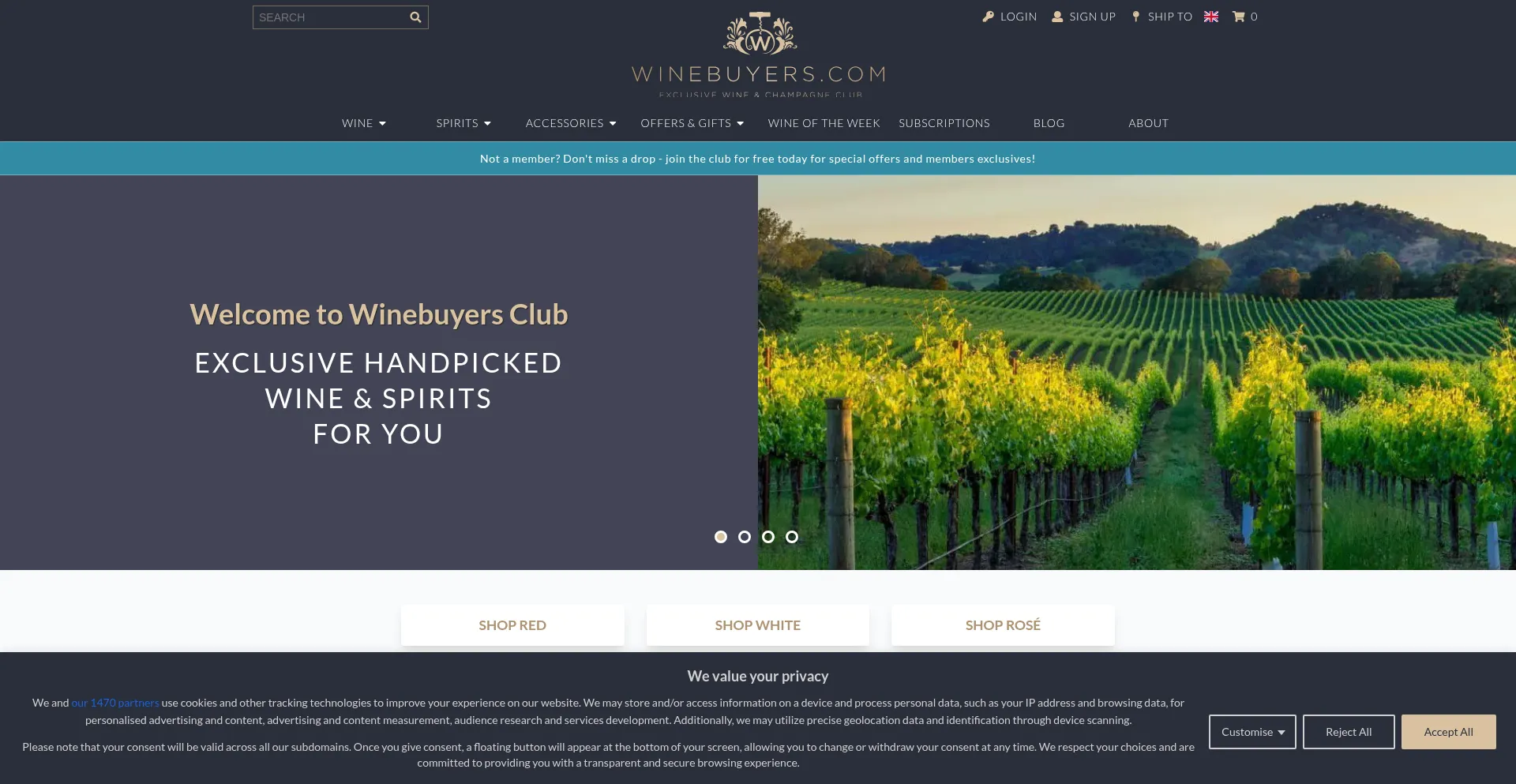 Winebuyers.com Screenshot