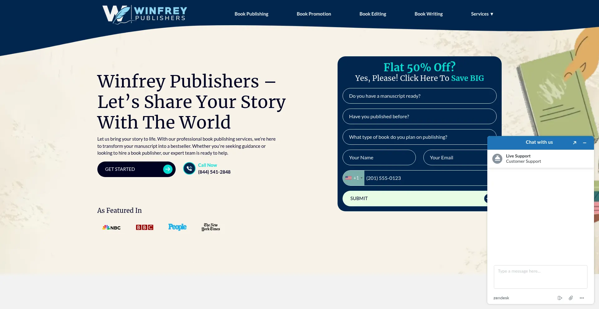 Winfreypublishers.com Screenshot
