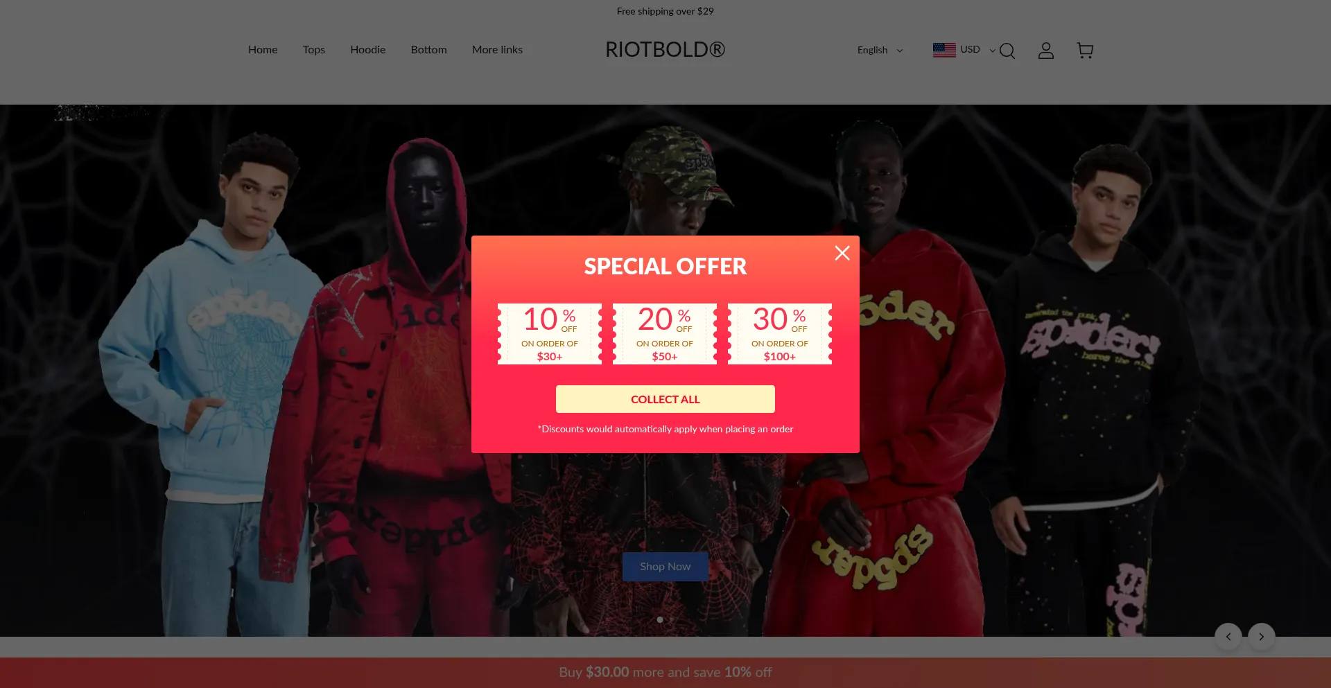 Website screenshot of Wingelio.com