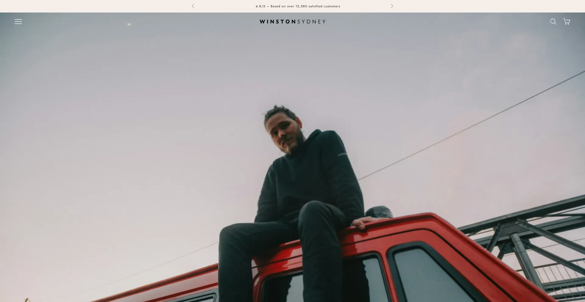 Website screenshot of Winston-sydney.com