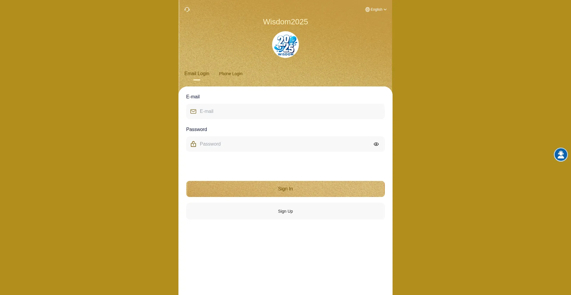 Website screenshot of Wisdom2025.vip