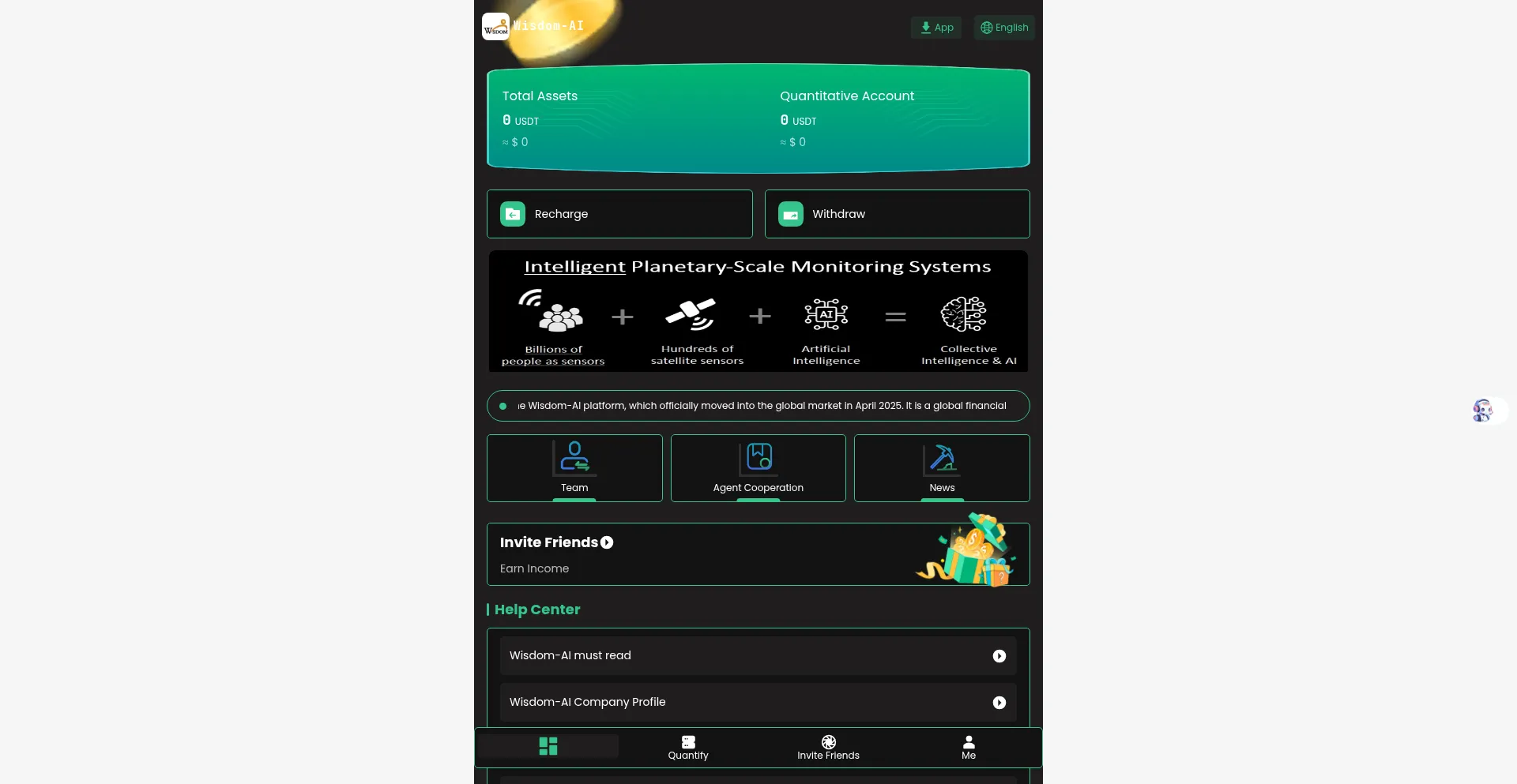 Website screenshot of Wisdom-ai.vip