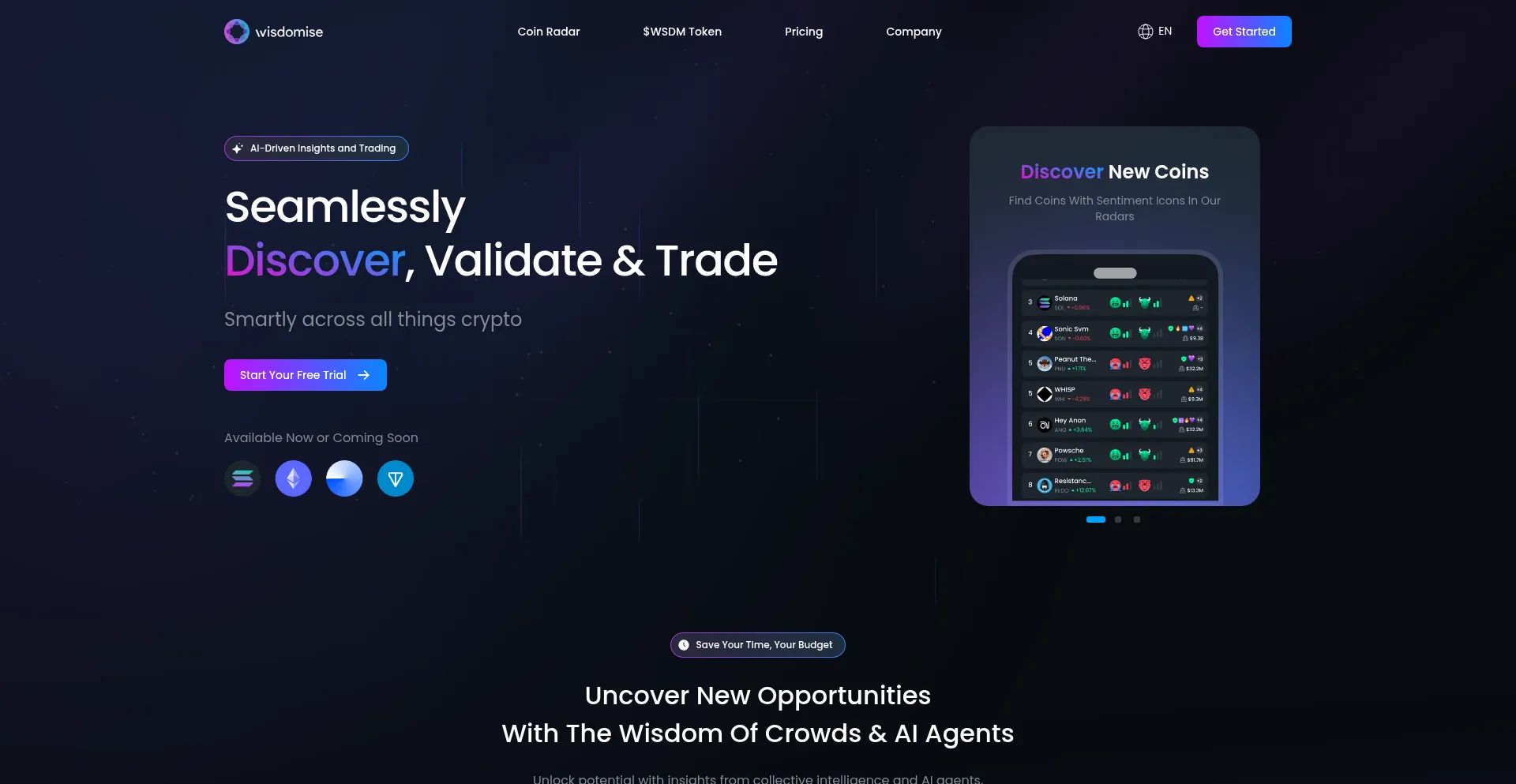 Wisdomise.com Screenshot