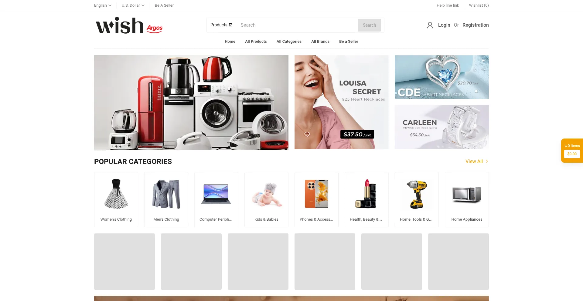 Website screenshot of Wish-online.ink