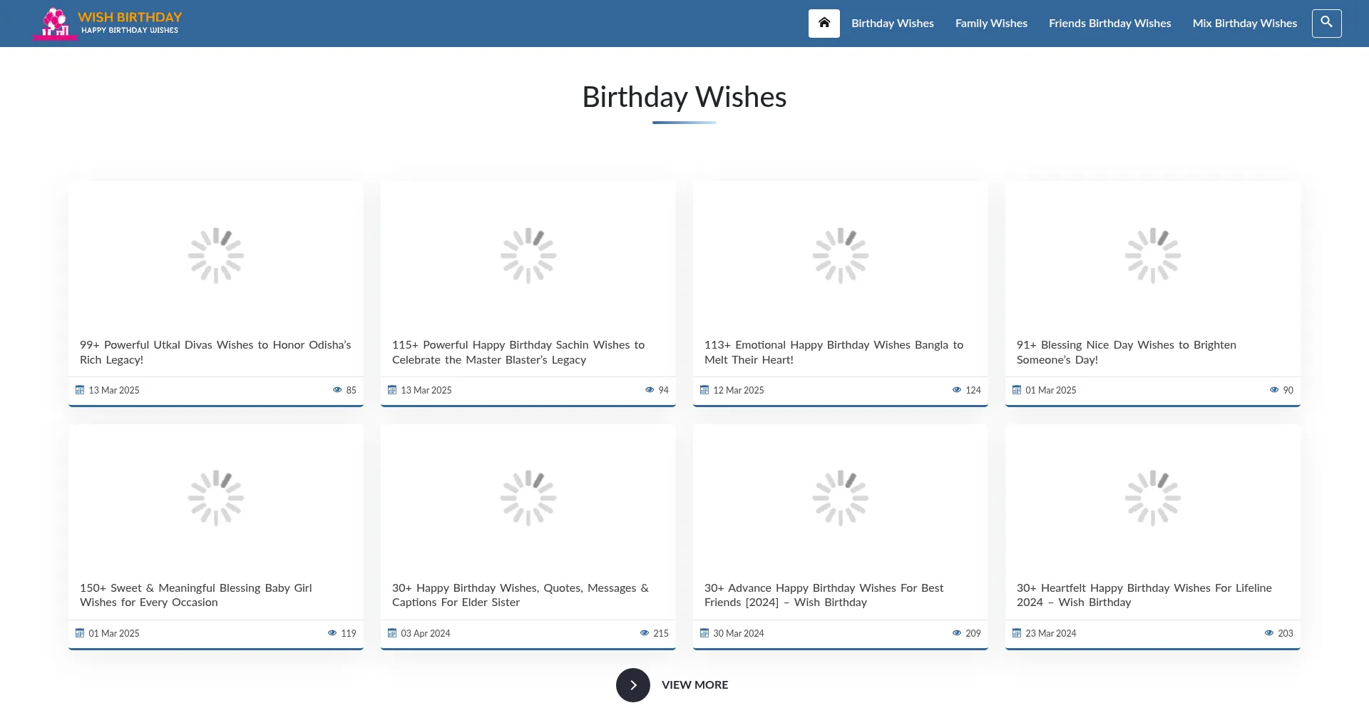 Wishbirthday.net Screenshot