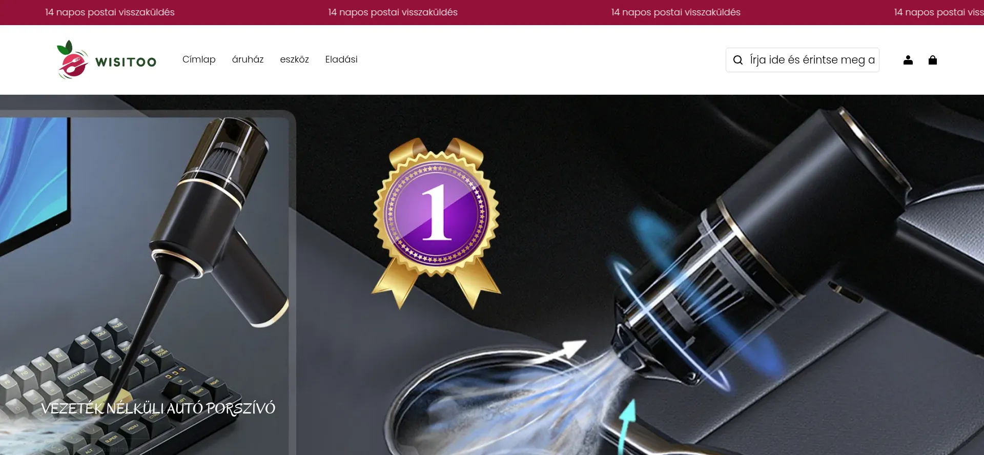 Website screenshot of Wisitoo.com