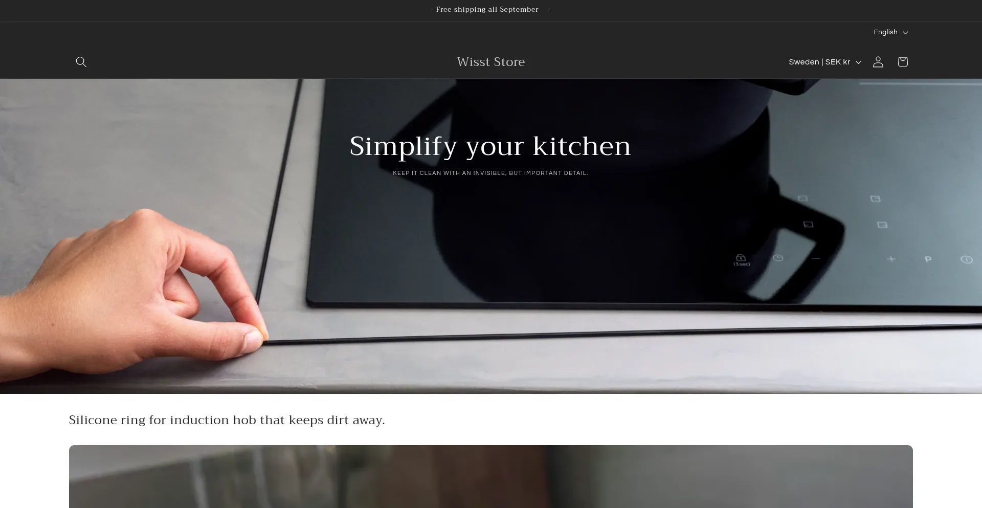 Website screenshot of Wisst.se