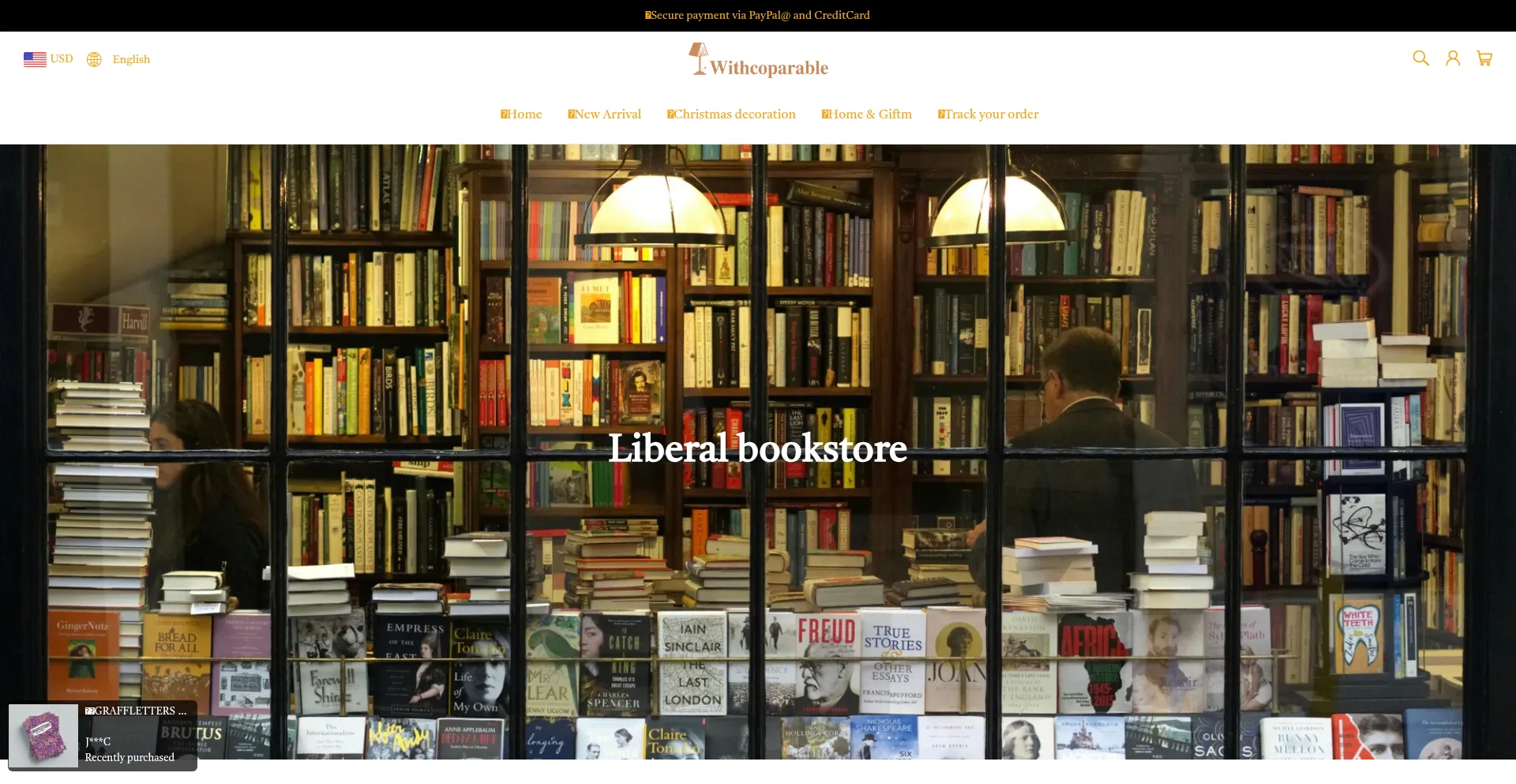 Website screenshot of Withcoparable.com