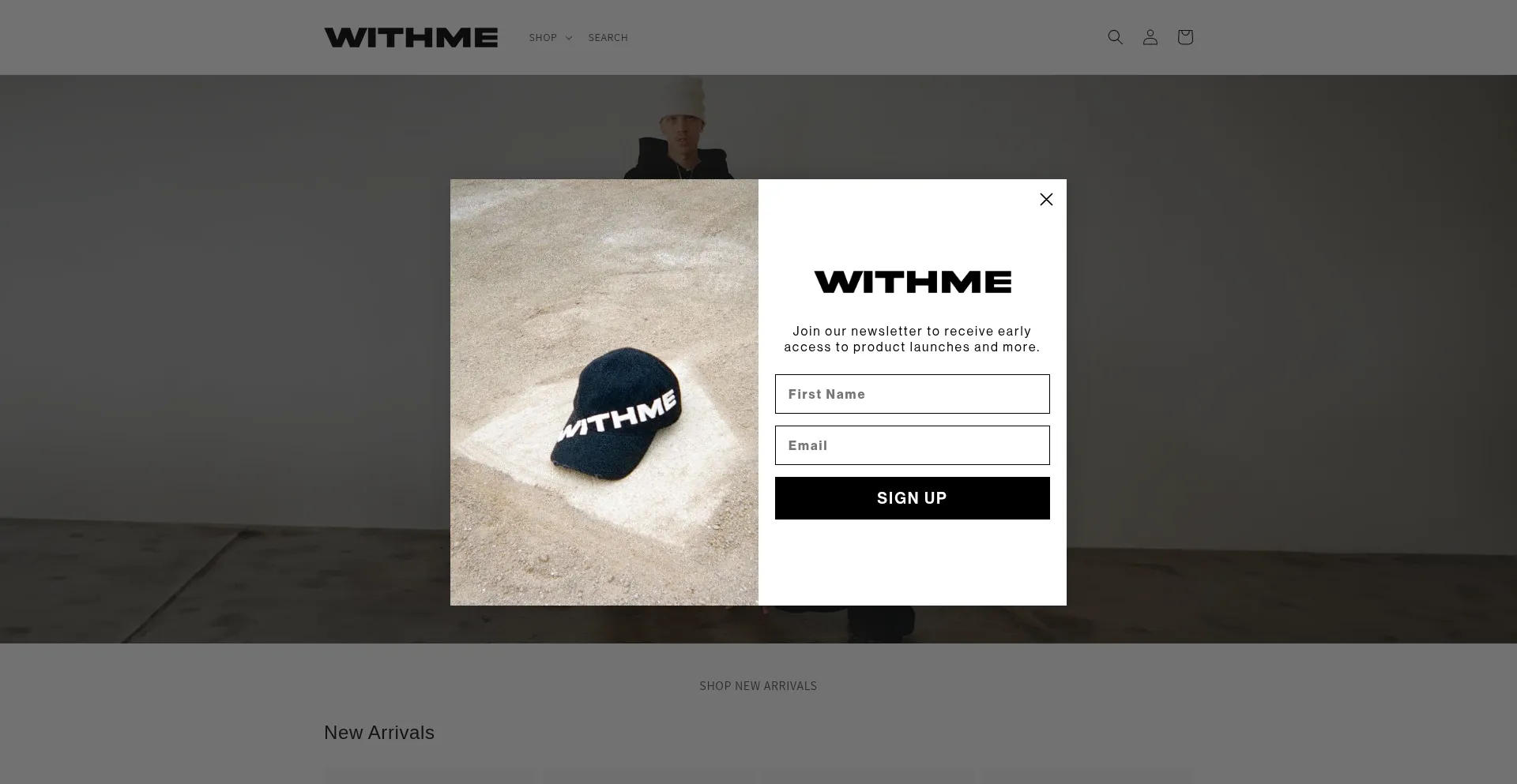 Website screenshot of Withmeclo.com