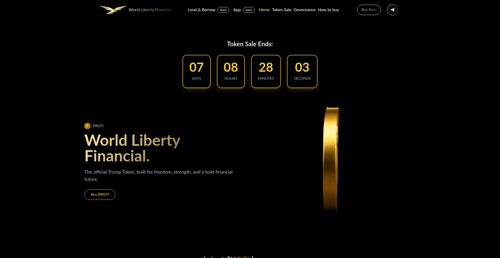 Website screenshot of Wlfisol.com