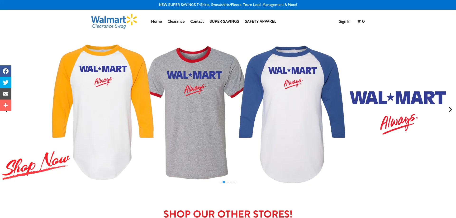 Website screenshot of Wmtclearance.com