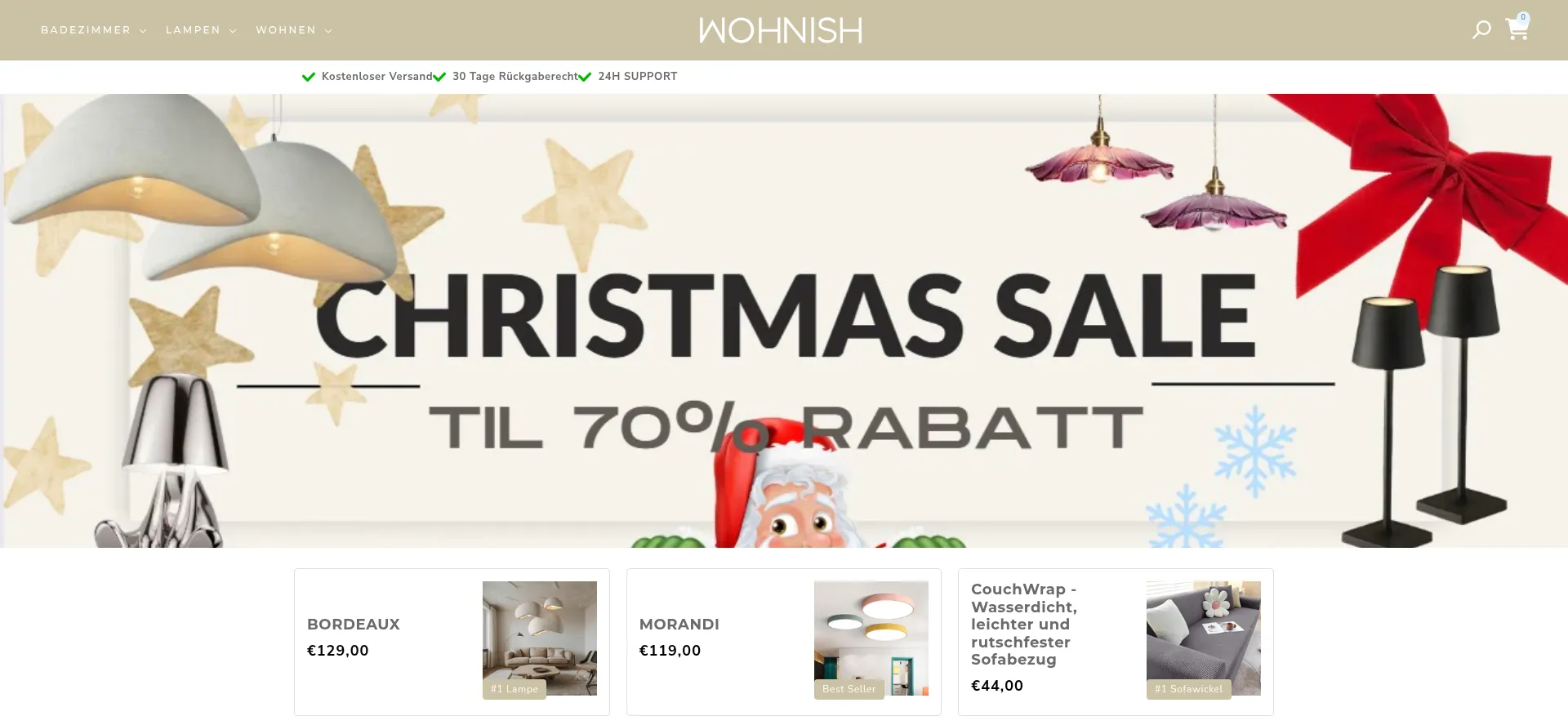 Wohnish.de Screenshot