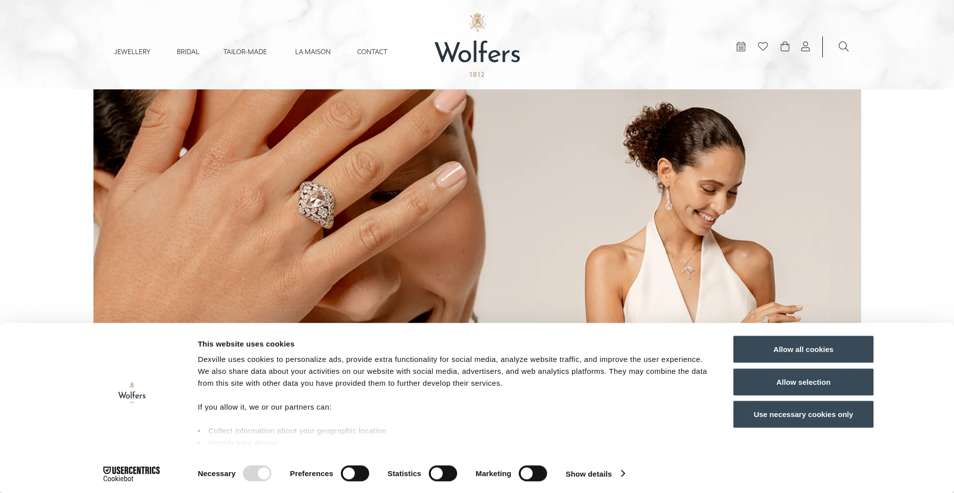 Website screenshot of Wolfers.be
