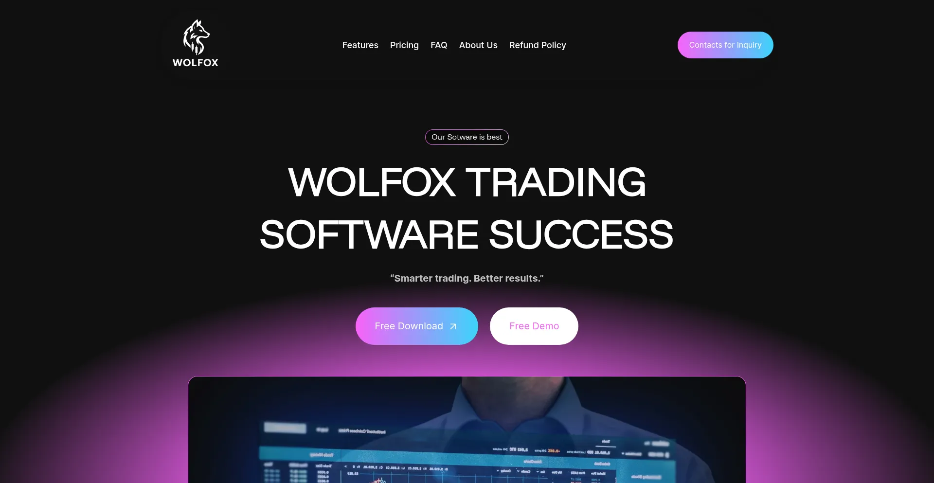 Wolfoxtradingsoftware.com Screenshot