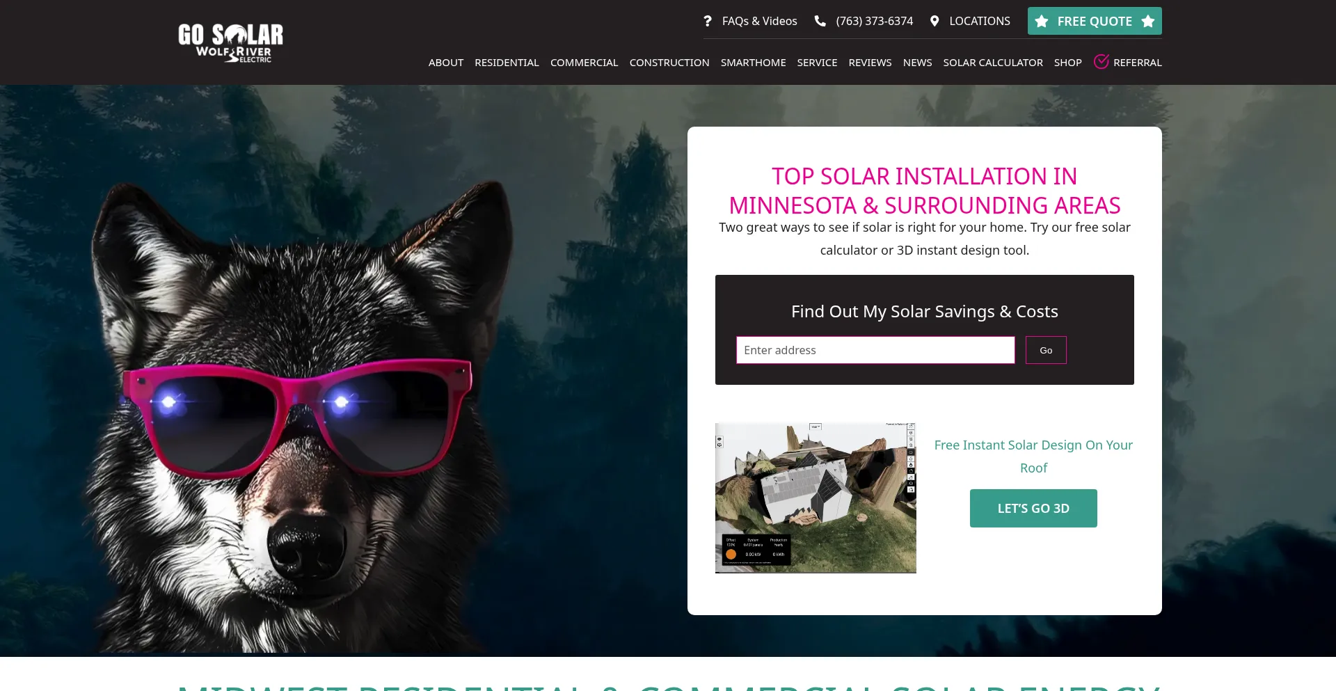 Wolfriverelectric.com Screenshot