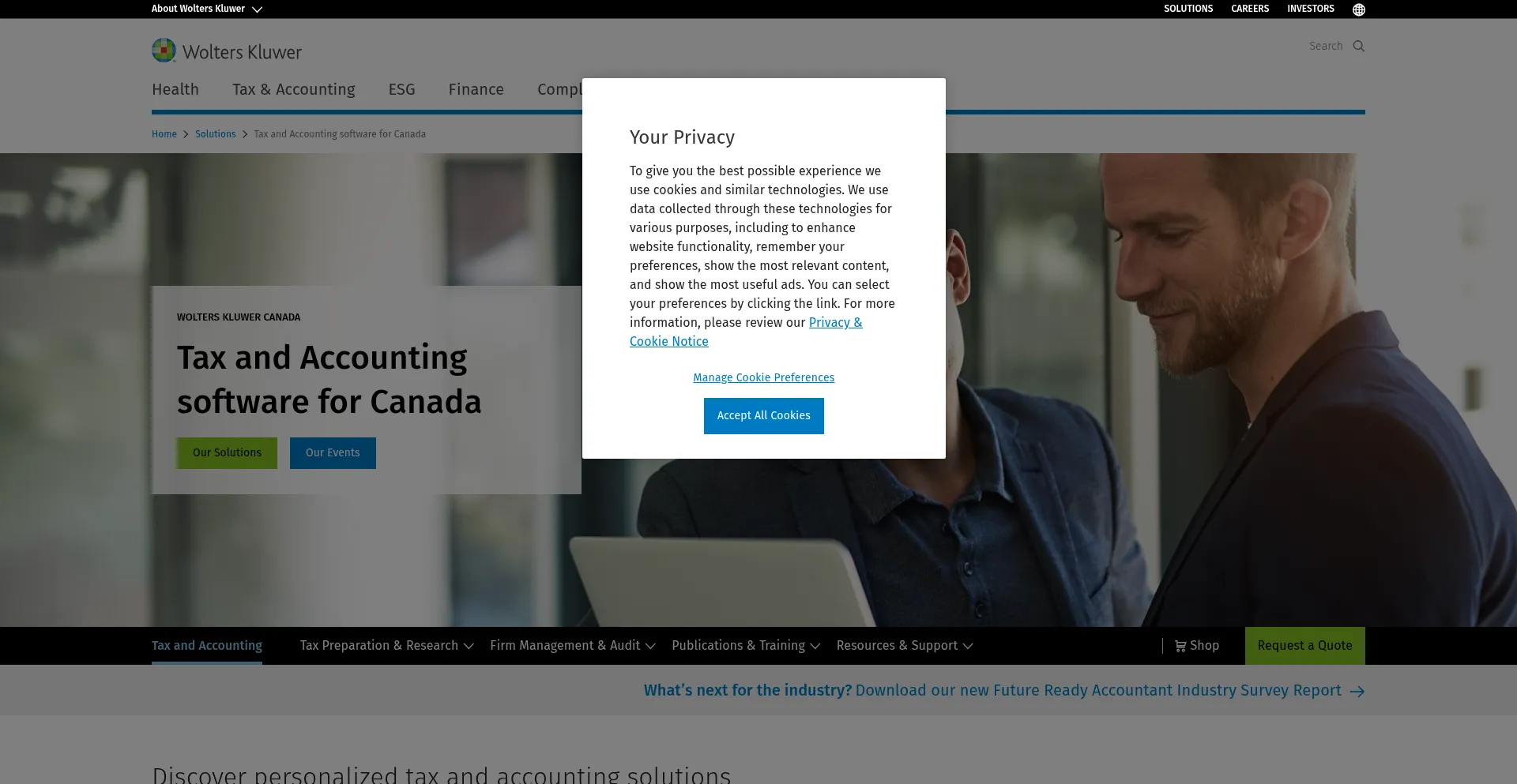Wolterskluwer.ca Screenshot
