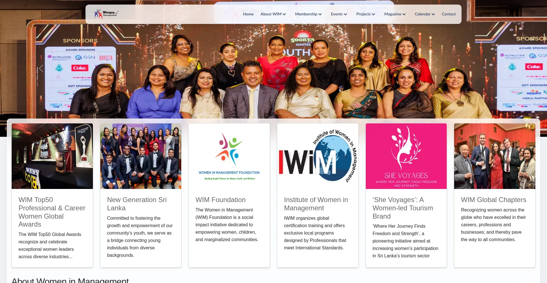 Womeninmanagement.org Screenshot