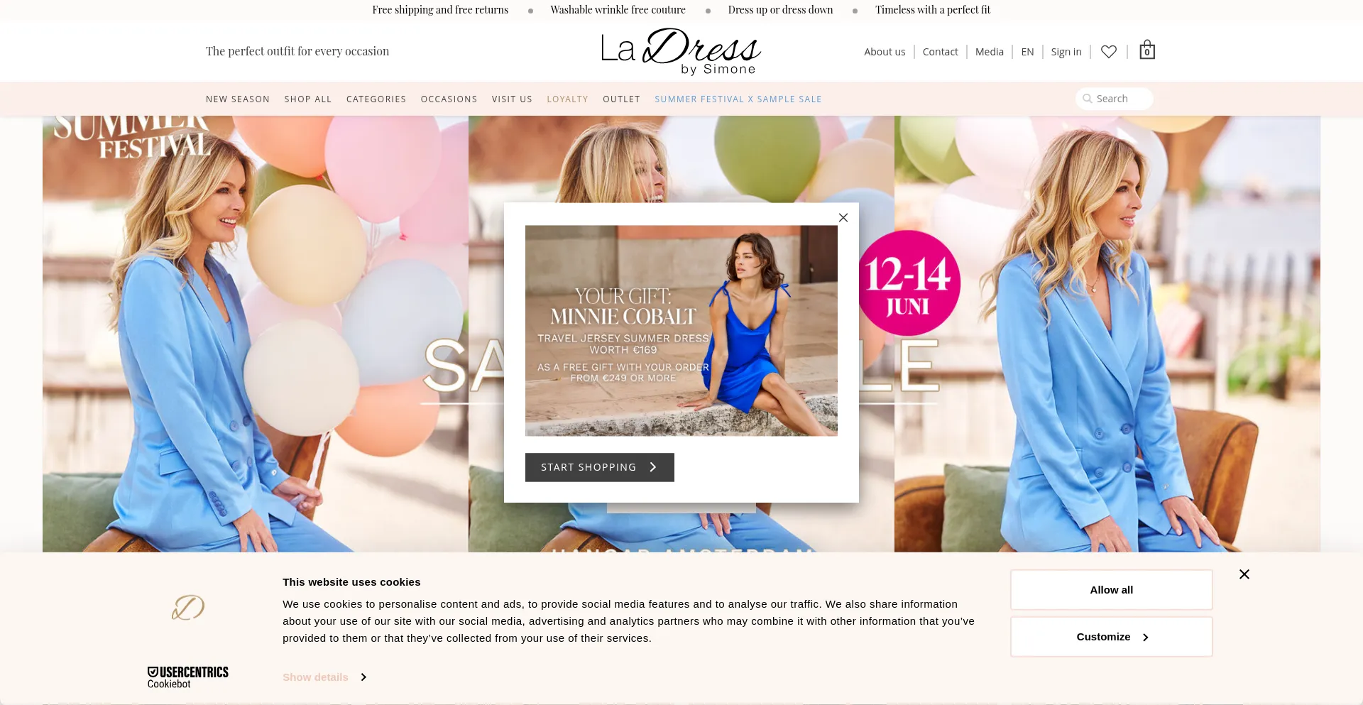 Website screenshot of Womenweadmire.com