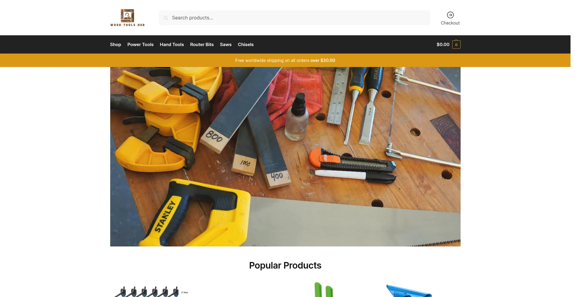 Woodtoolshub.com Screenshot