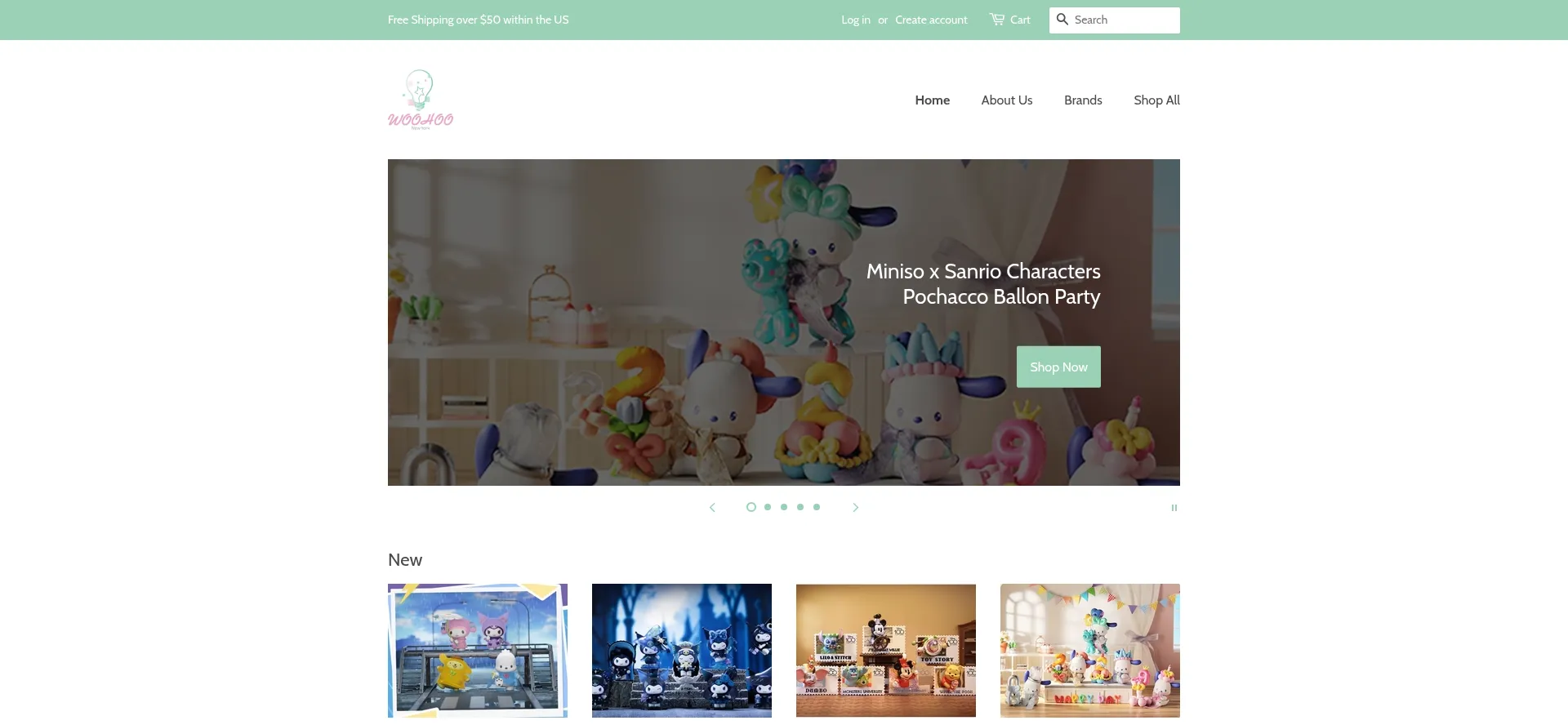 Website screenshot of Woohoonewyork.com