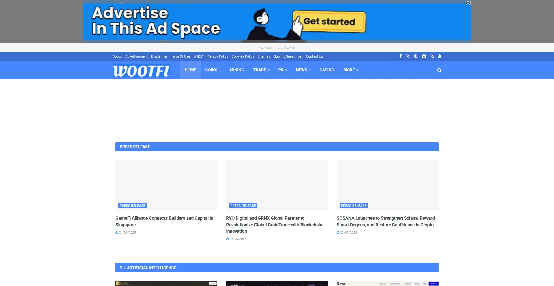 Wootfi.com Screenshot