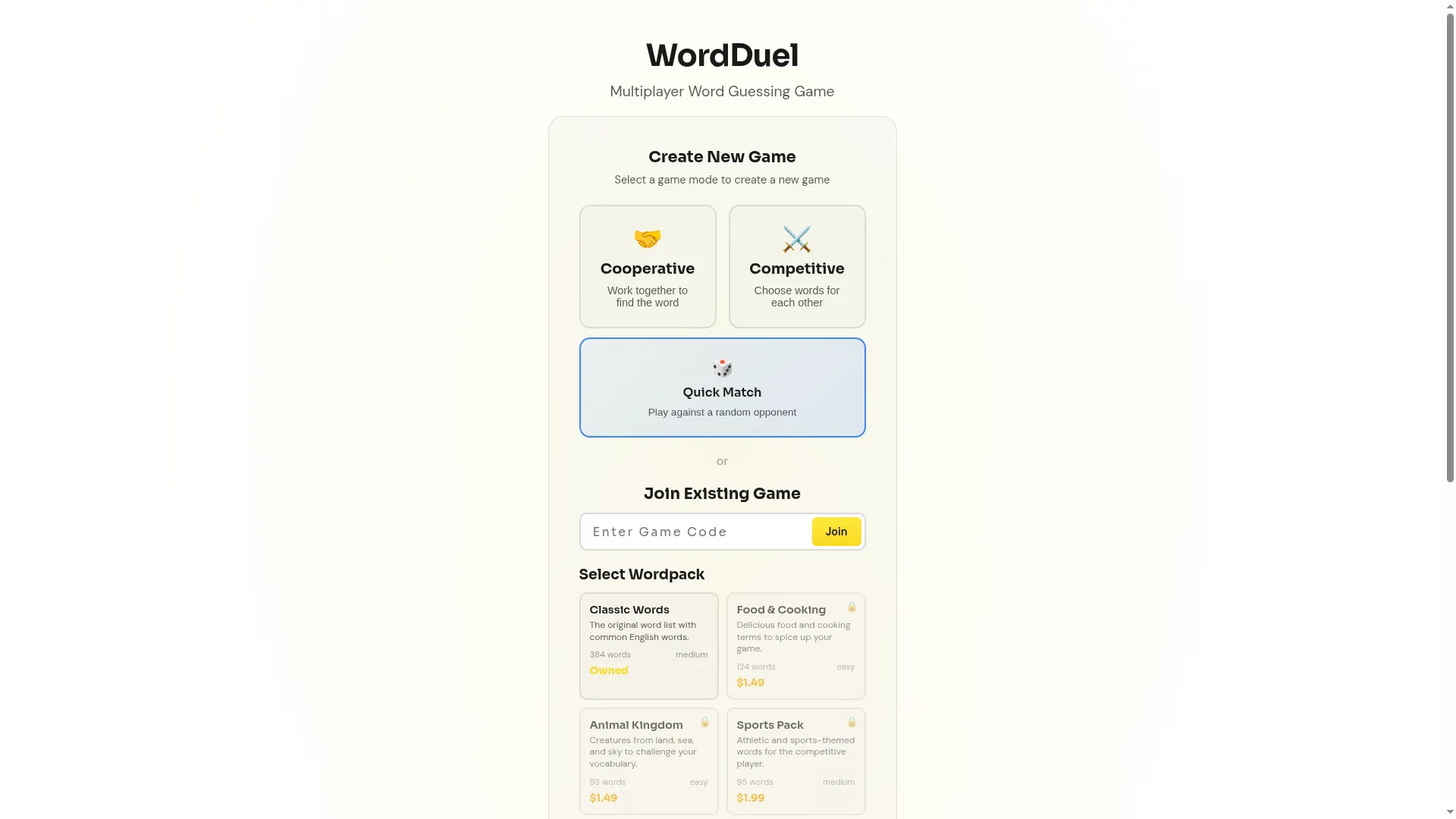 Wordduel.live
