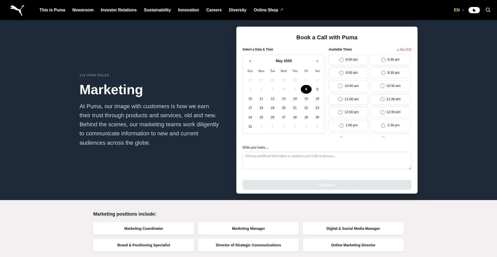 Workatpuma.com