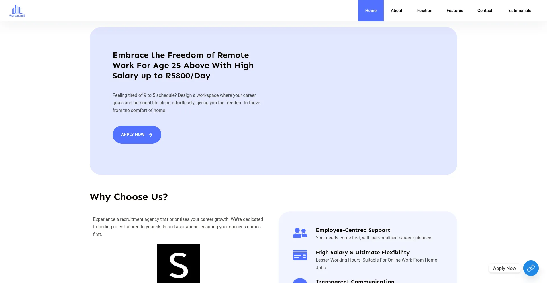 Workcruiter-hub.com Screenshot