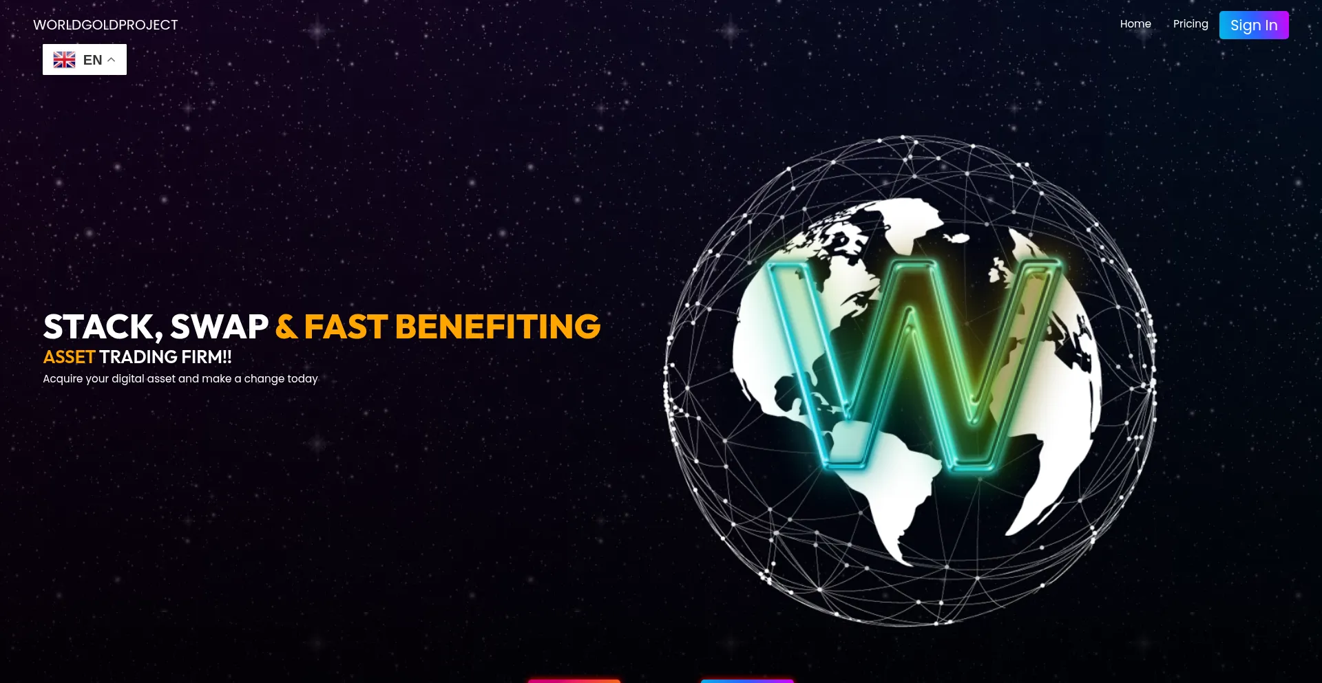 Worldgoldproject.net Screenshot