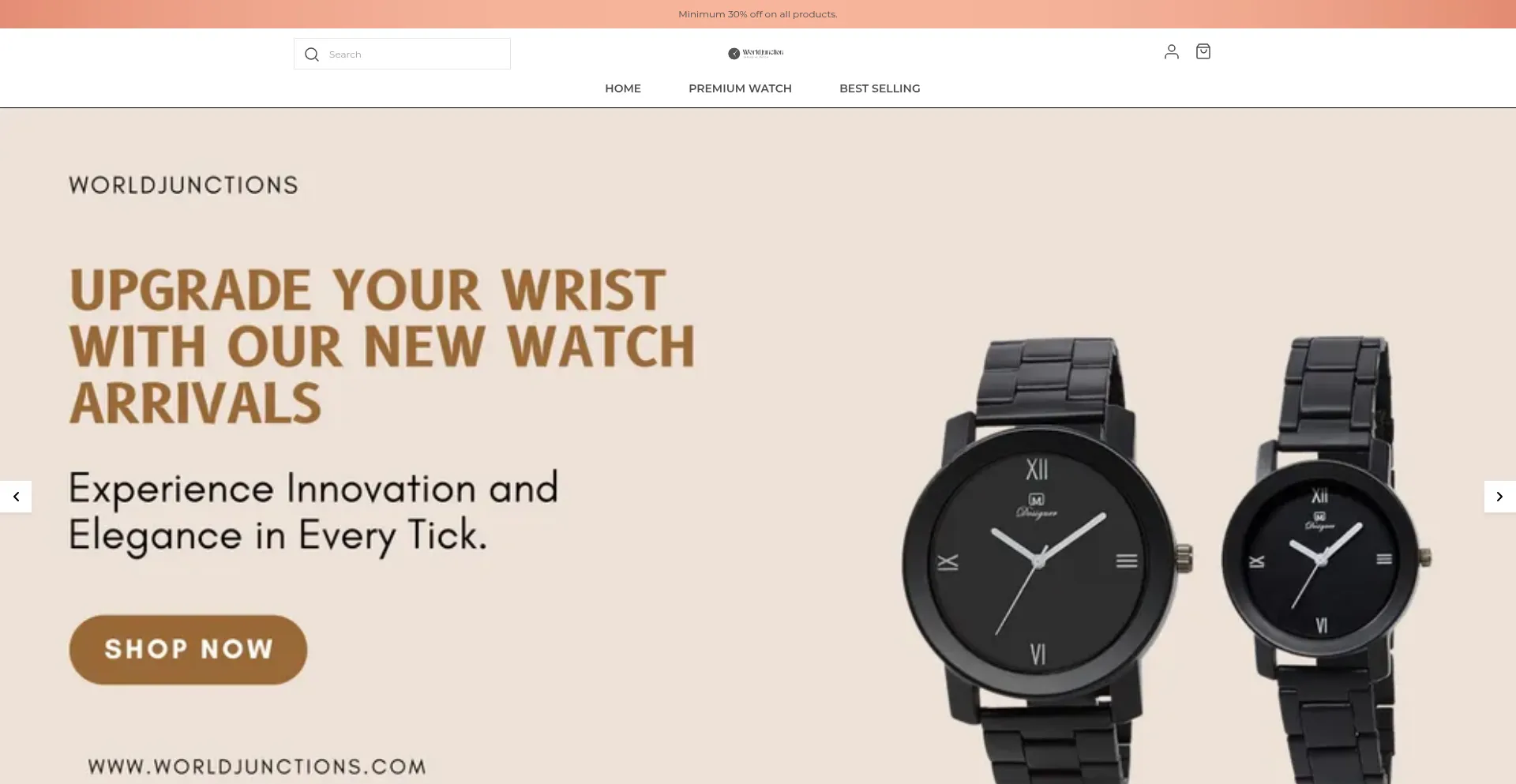 Website screenshot of Worldjunctions.com
