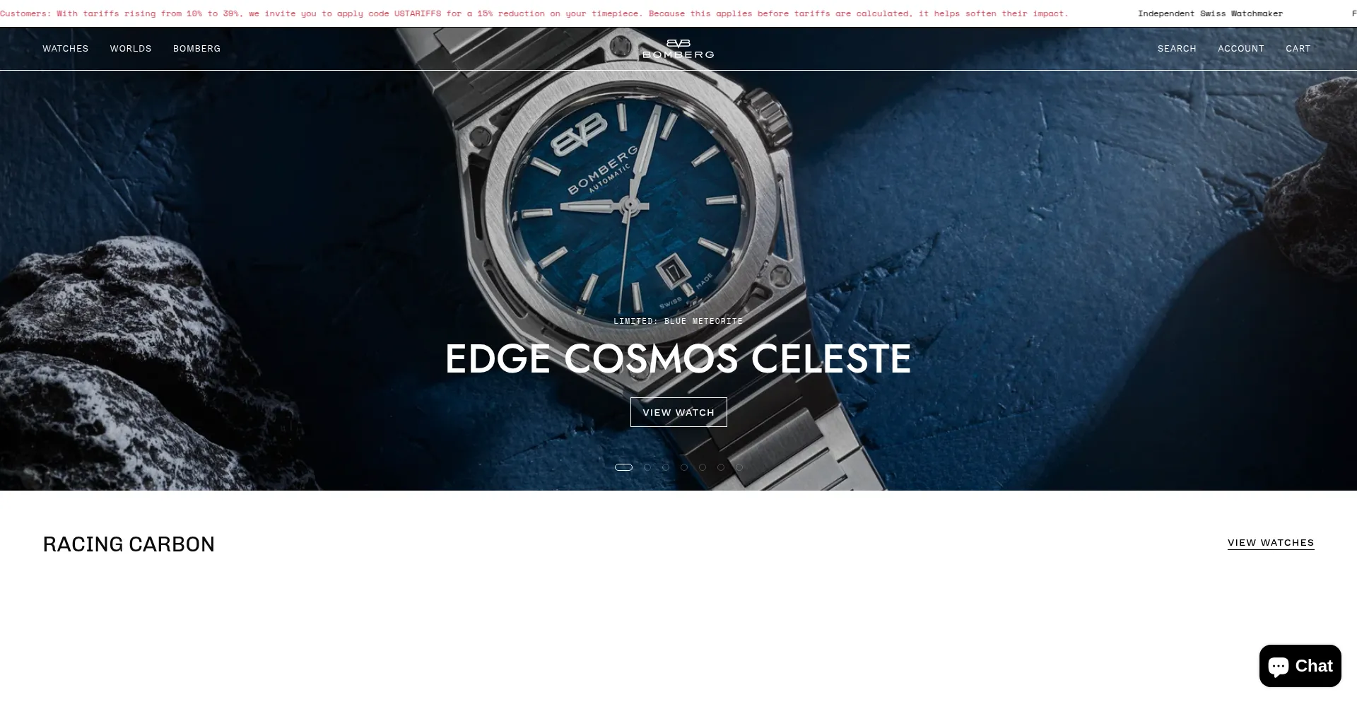 Worldofbomberg.com Screenshot