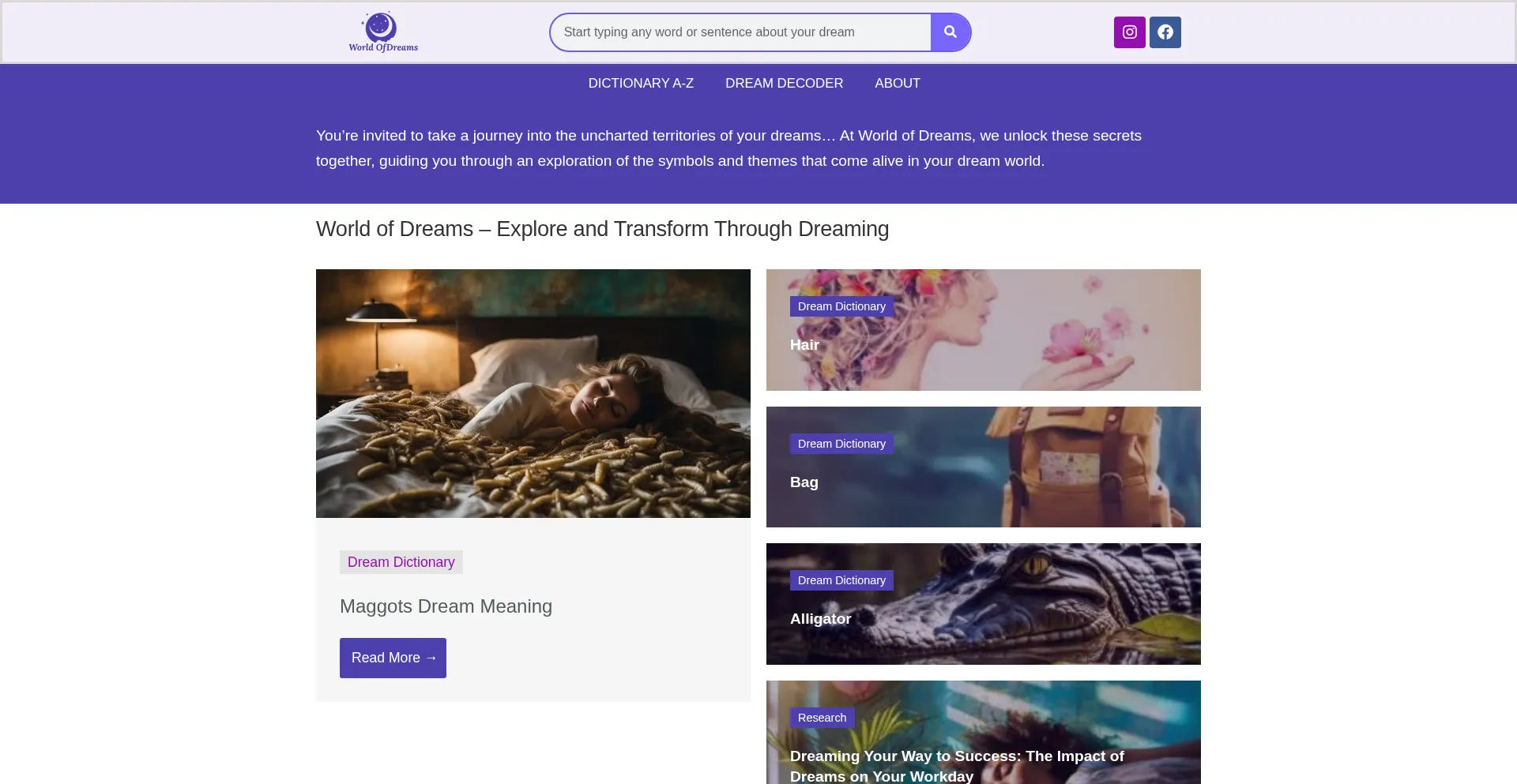 Worldofdreams.com Screenshot