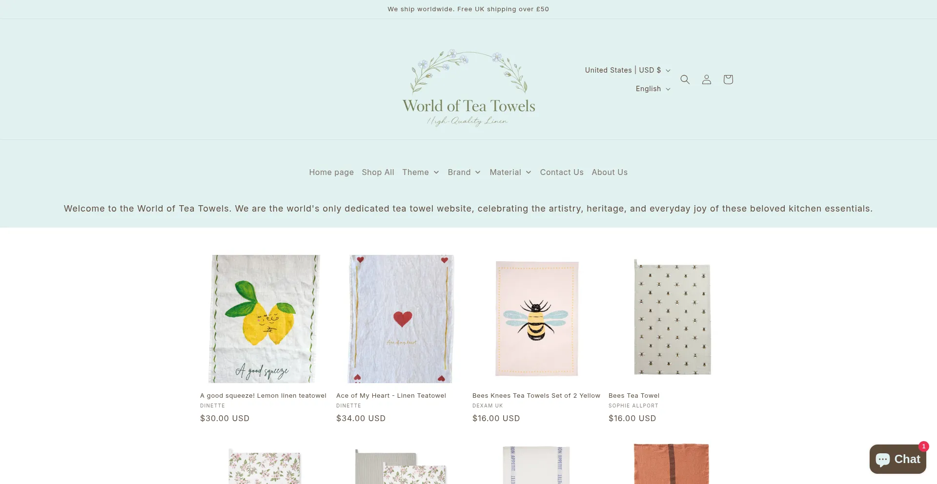 Worldofteatowels.com