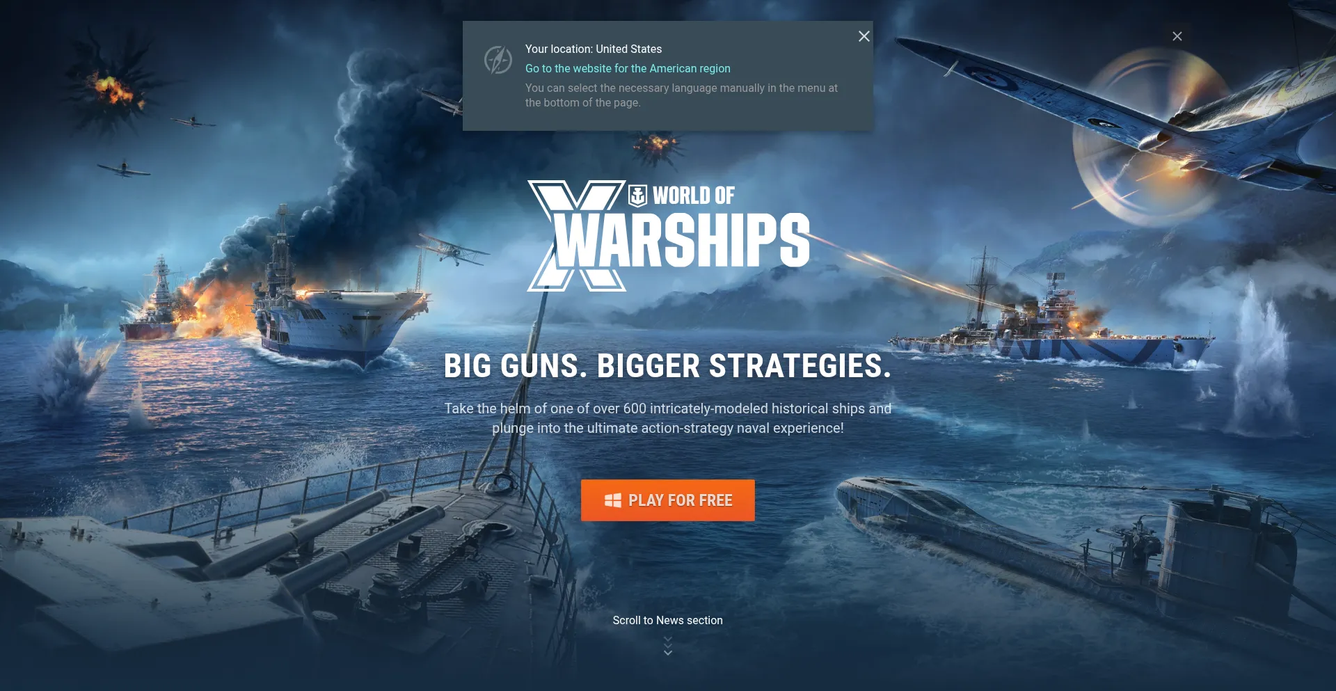 Worldofwarships.eu Screenshot