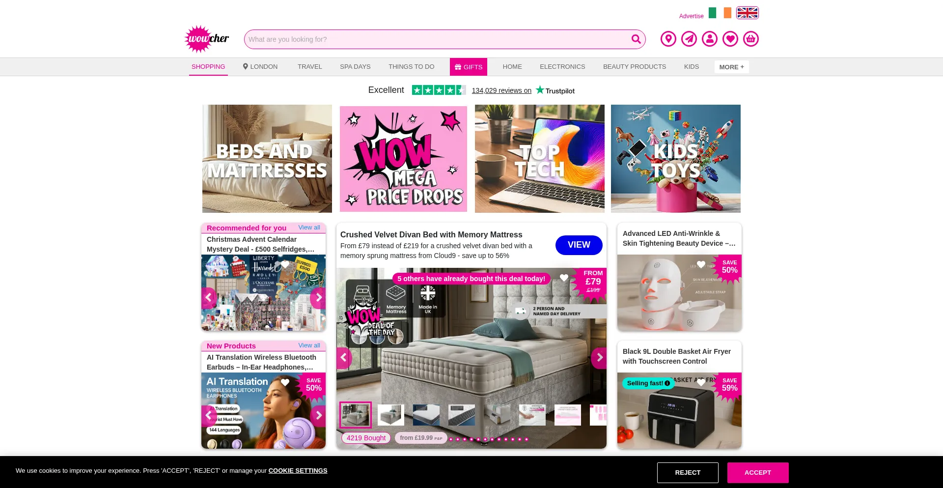 Wowcher.co.uk Screenshot