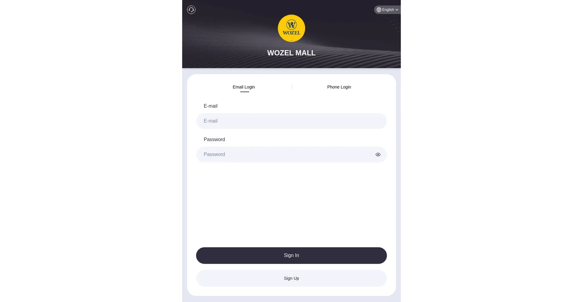 Website screenshot of Wozel.me