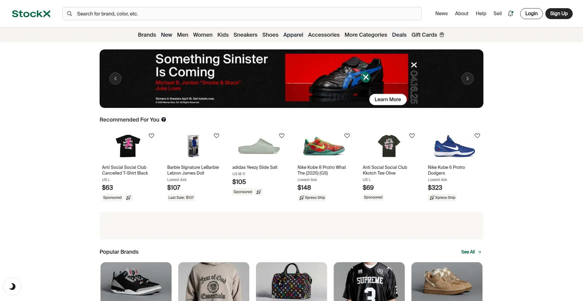 Website screenshot of Wrabynshop.com