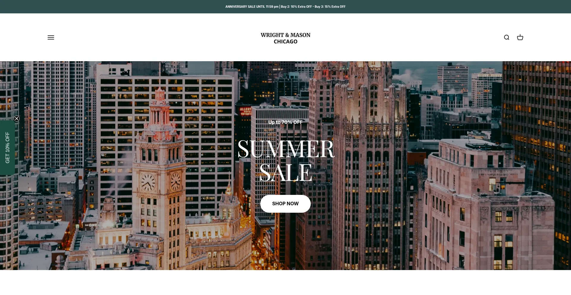 Website screenshot of Wright-mason.com